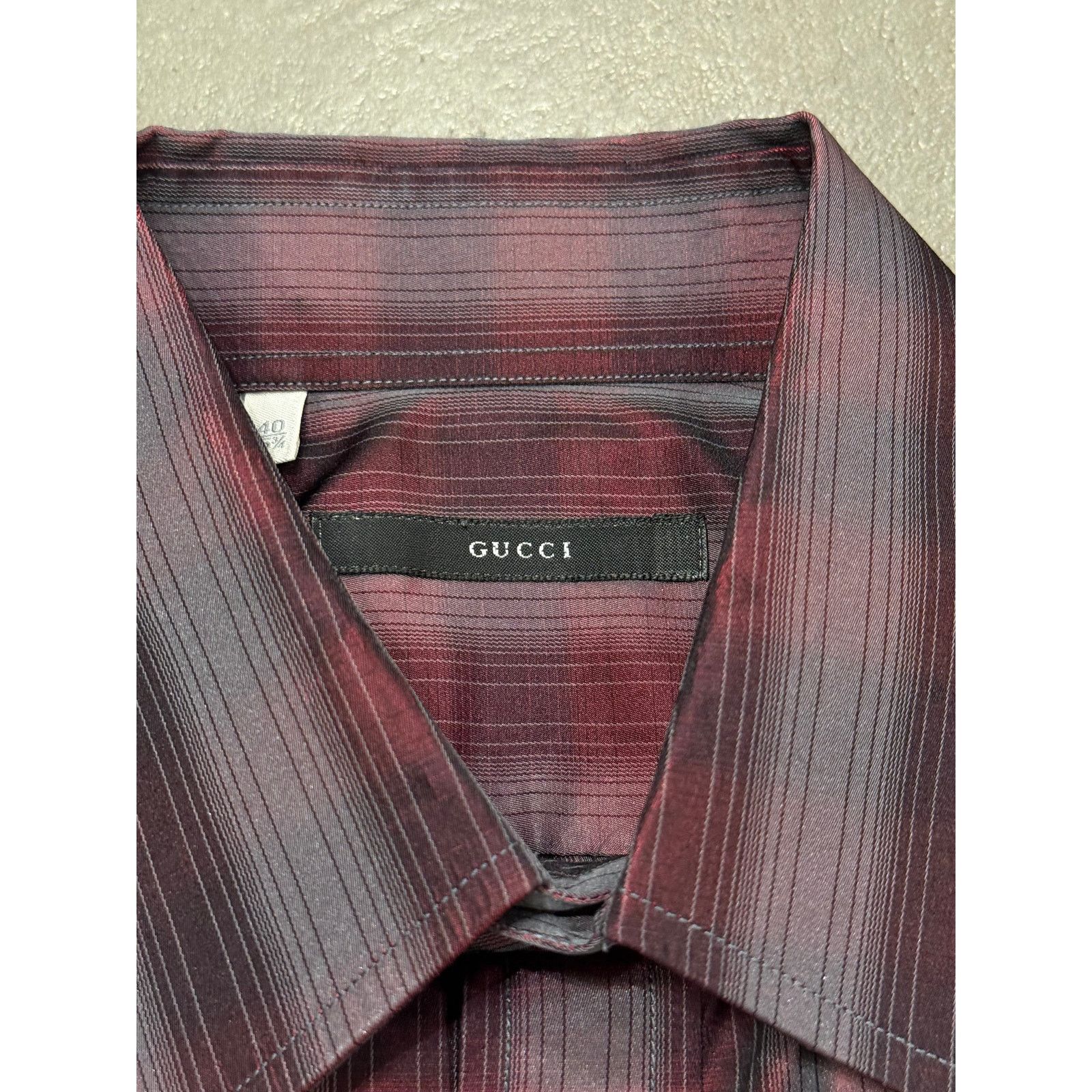 Gucci 1997 Gucci by Tom Ford iridescent checkered shirt Size S / US 4 / IT 40 - 6 Thumbnail
