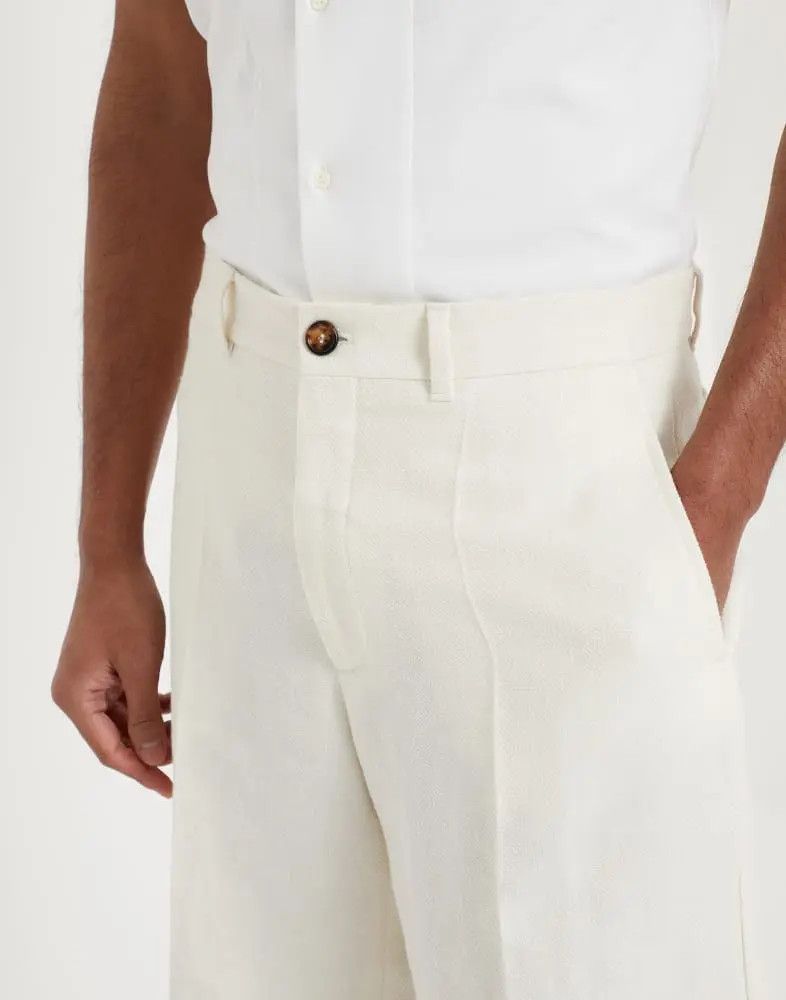 Brunello Cucinelli o1w1db10925 Bermuda Short in White Size US 38 / EU 54 - 4 Thumbnail