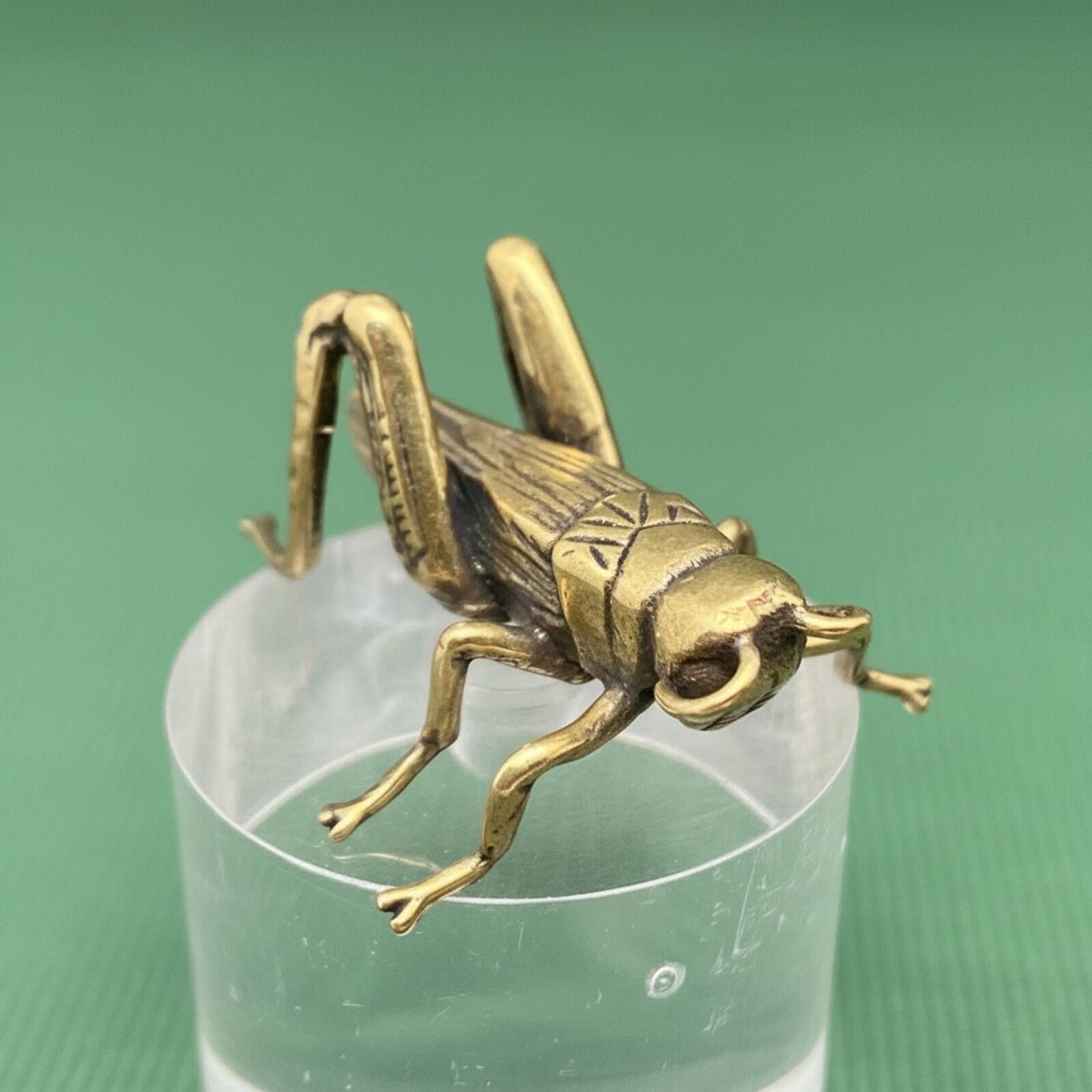 The Unbranded Brand Brass Grasshopper Figurine Sculpture Size ONE SIZE - 1 Thumbnail
