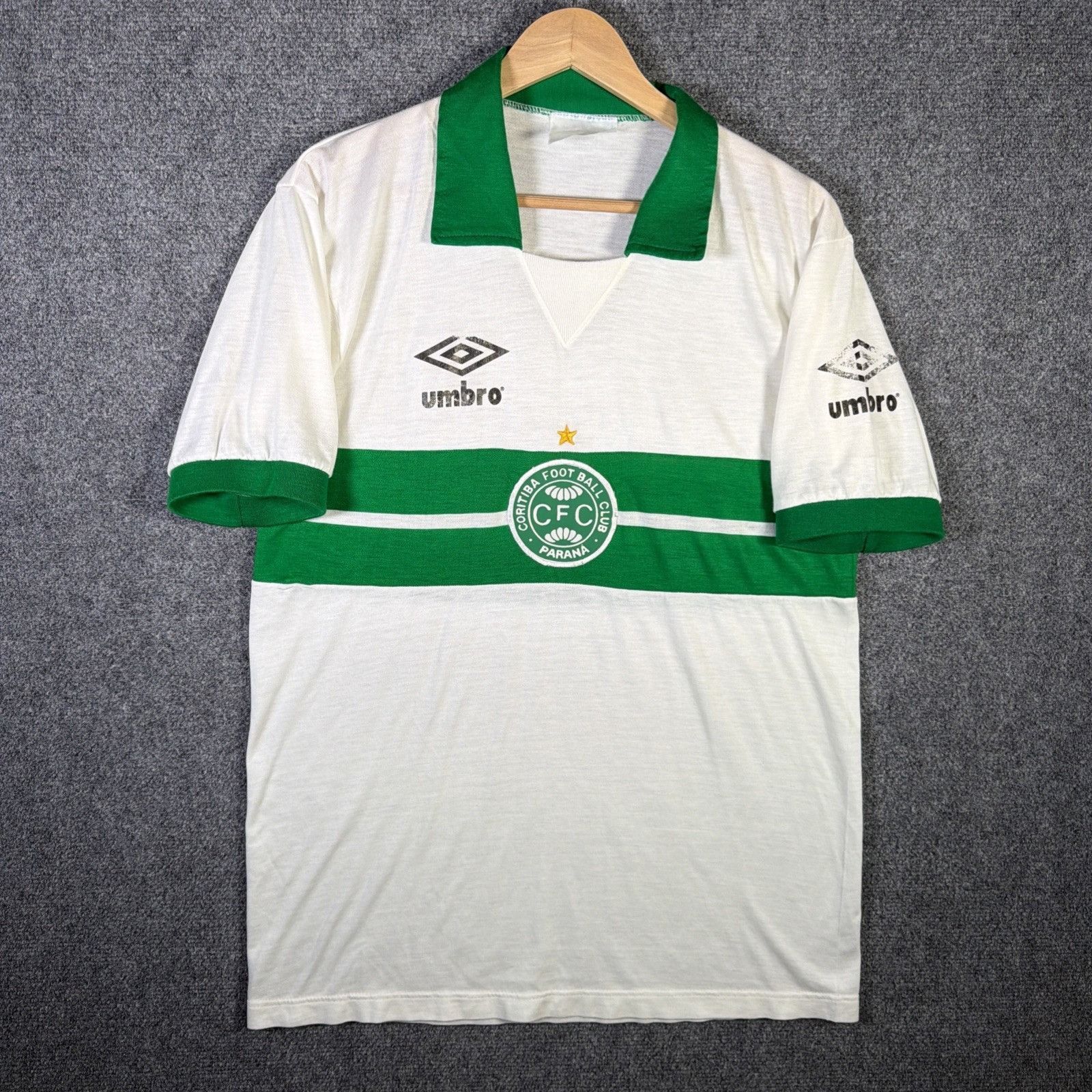 Umbro Vintage Coritiba Parana Jersey Large UMBRO Home 1992 90s Size US L / EU 52-54 / 3 - 1 Thumbnail