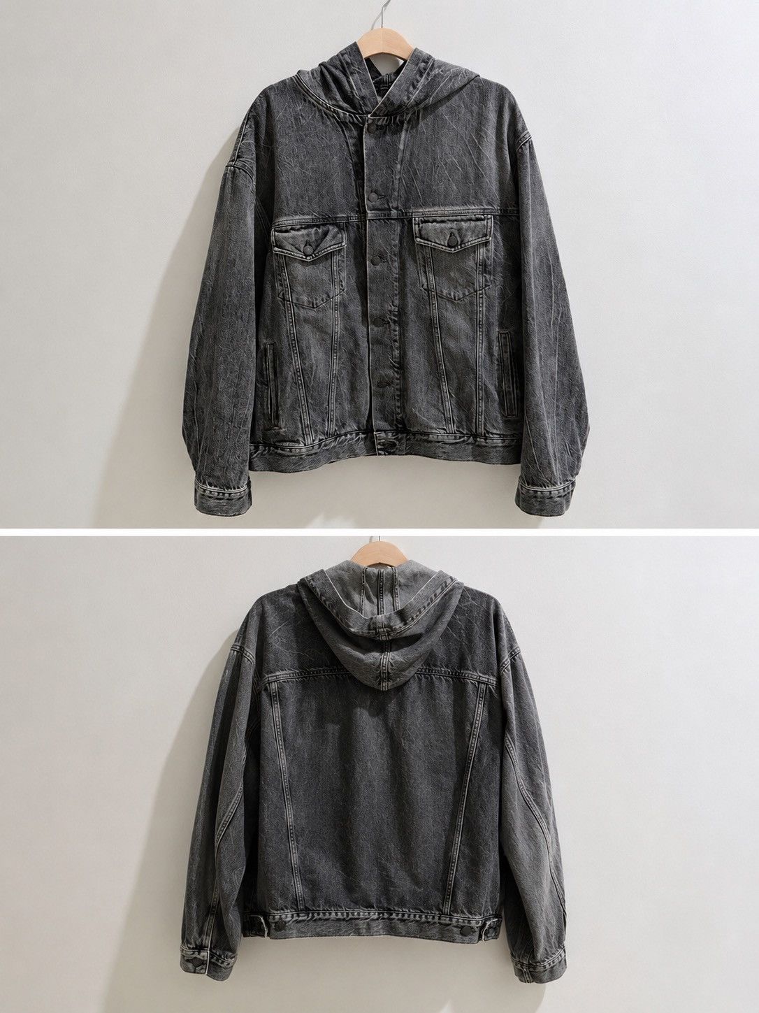 Acne Studios Acne Studios Denim Hooded Jacket Size US L / EU 52-54 / 3 - 2 Thumbnail