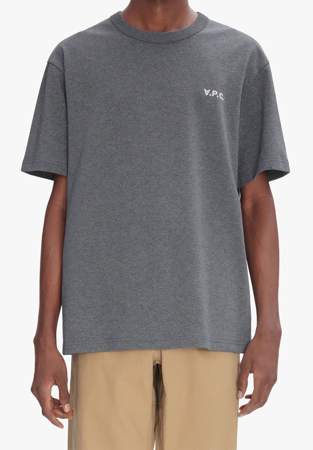 A.P.C. o1mle1125 Boxy Petit VPC T-Shirt in Gray Size US XL / EU 56 / 4 - 4 Thumbnail