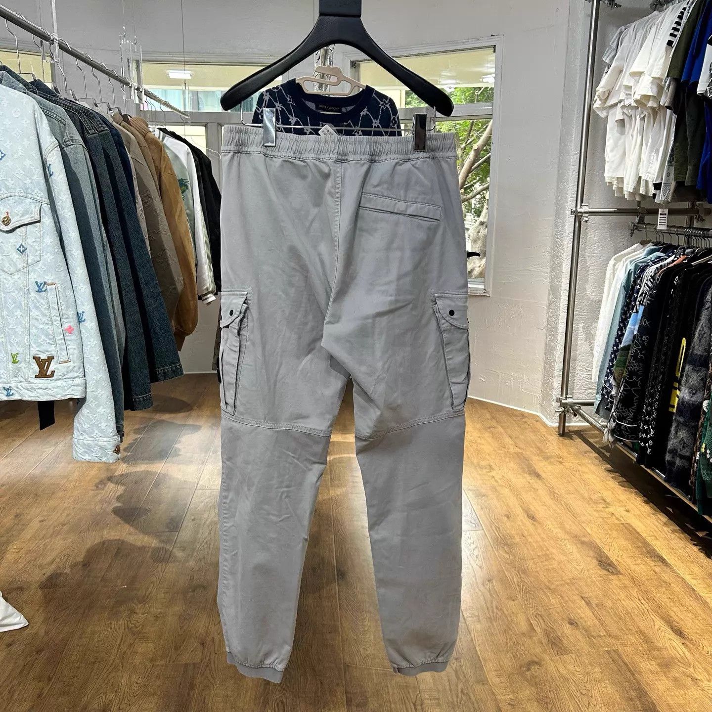 Stone Island Stone Island Blade Pocket Cargo Joggers Dark Gray 33 Size US 33 - 2 Thumbnail