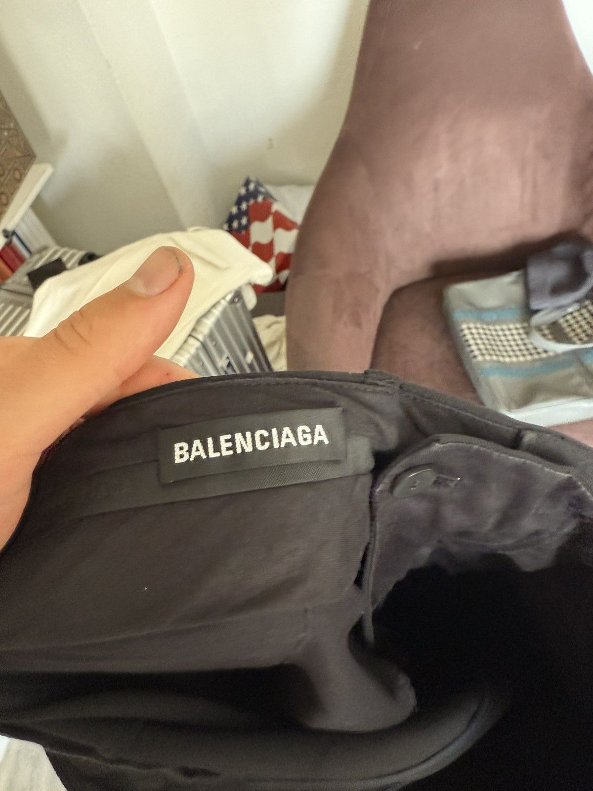 Balenciaga Classic Black Tailored Trousers Size US 32 / EU 48 - 9 Thumbnail