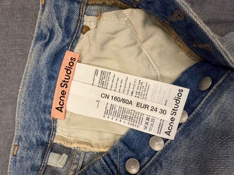 Acne Studios Acne Studios Blue splashed ink jeans Size 24" / US 00 / IT 34 - 5 Thumbnail