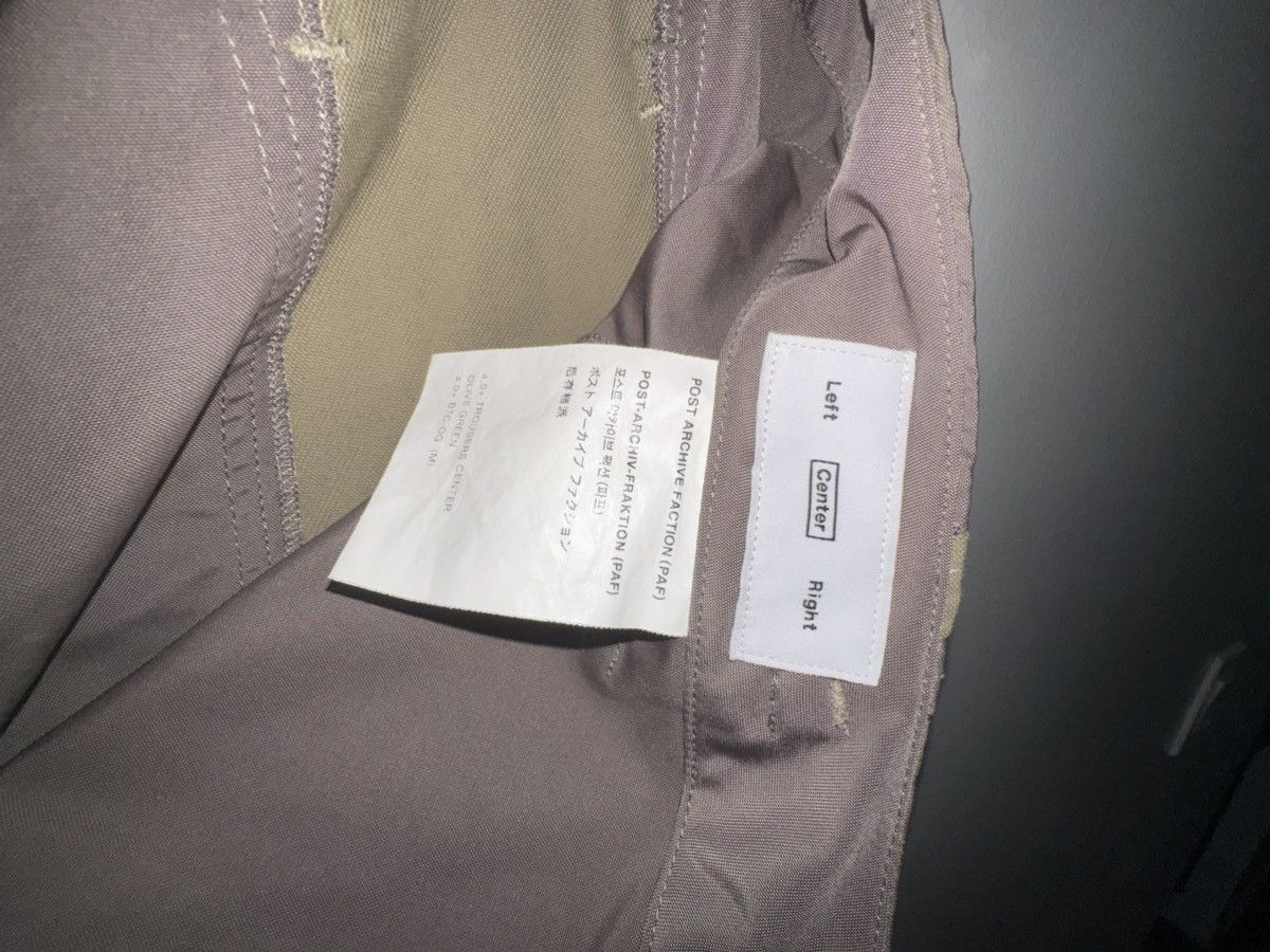 POST ARCHIVE FACTION (PAF) Post Archive Faction (PAF) 4.0 Center Olive green pants Size US 32 / EU 48 - 4 Thumbnail