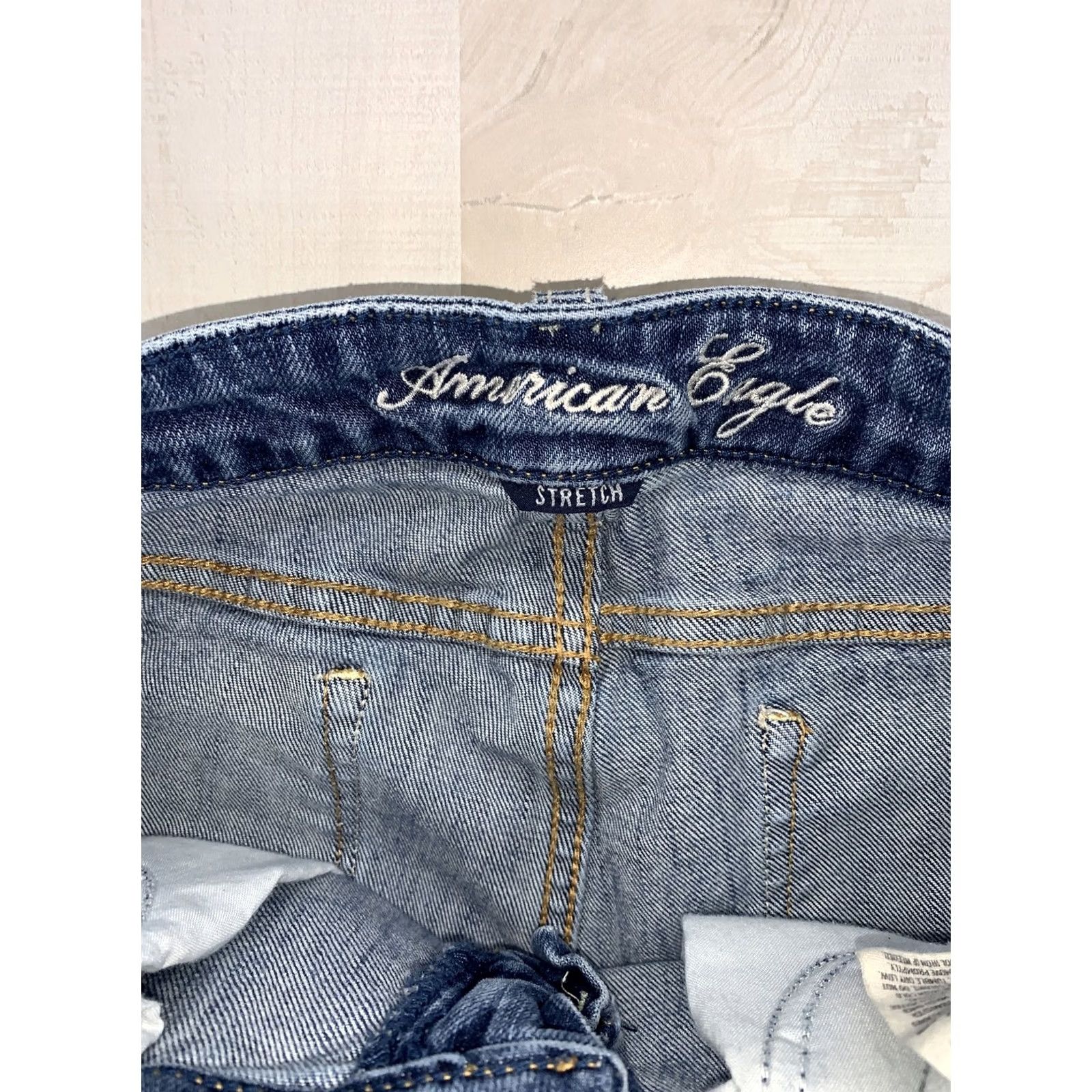 American Eagle Outfitters VINTAGE? No. American Eagle Womens Skinny Distressed Jeans Size 0 Short-6573 Size 25" / US 0 / IT 36 - 7 Thumbnail