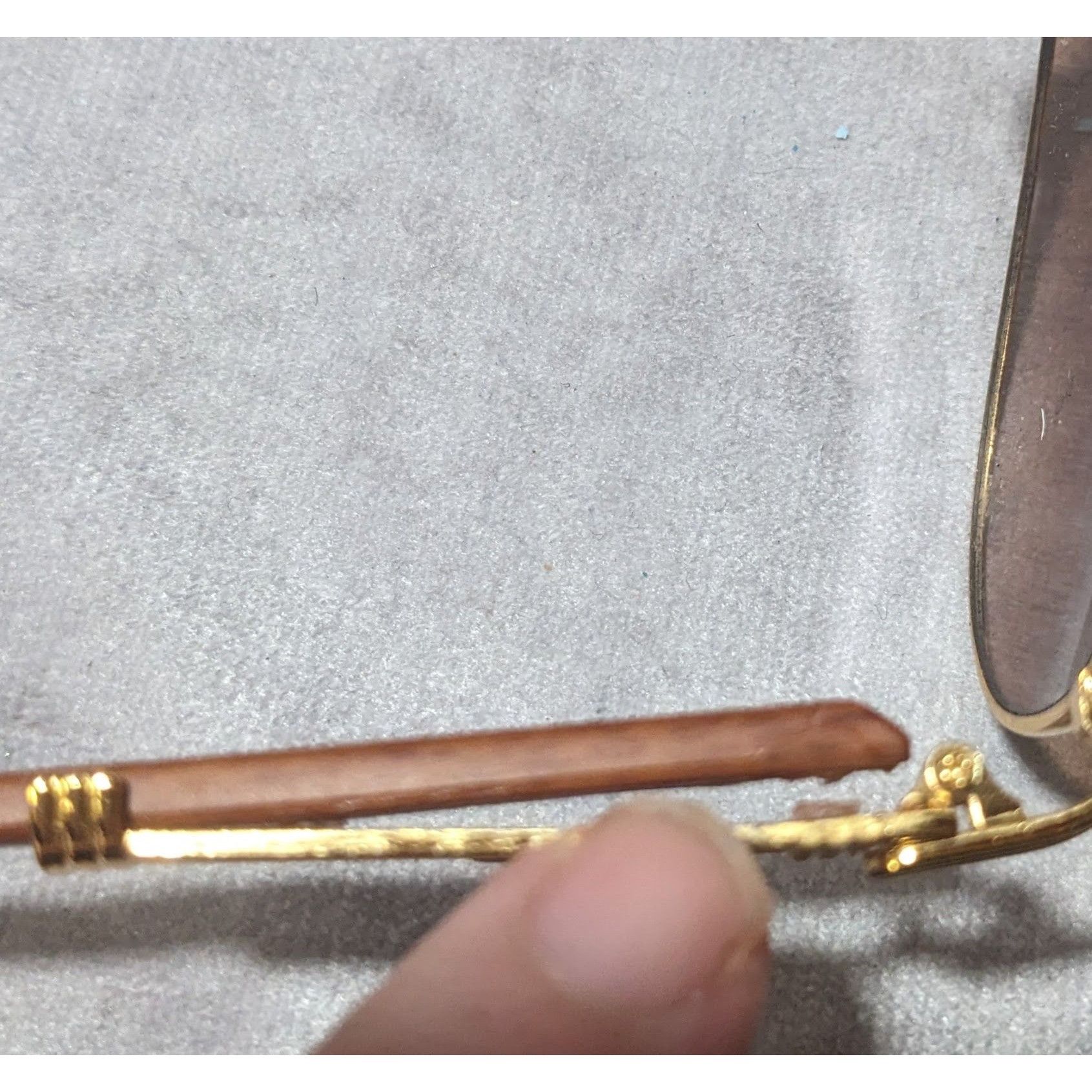 Other NY Sunglasses Gold And Wood Look Aviator Sunglasses Size ONE SIZE - 5 Thumbnail