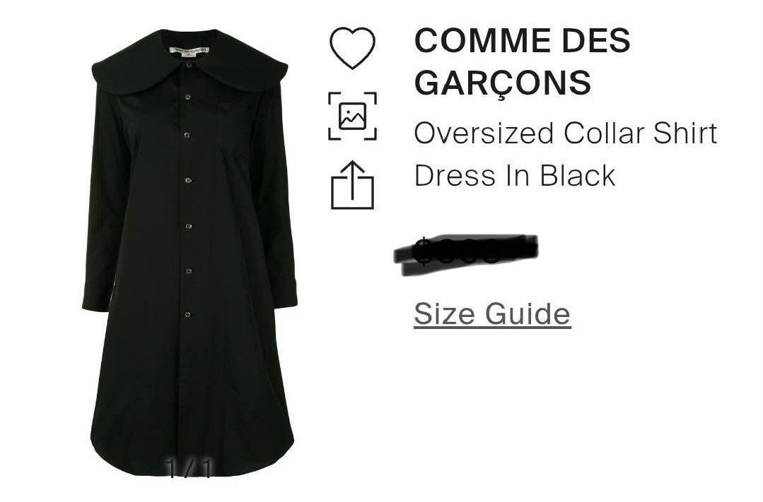 CDG by Comme des Garcons 🔥Comme des Garçon AD2020 Big Round Collar Dress Long Size M / US 6-8 / IT 42-44 - 9 Thumbnail