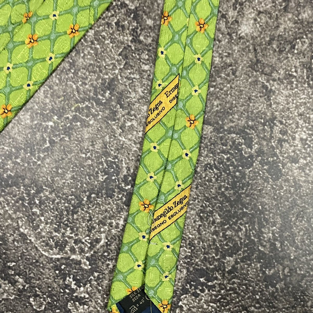 Ermenegildo Zegna × Vintage Rare Ermenedildo Zegna Tie Luxury 90’s Size ONE SIZE - 3 Thumbnail