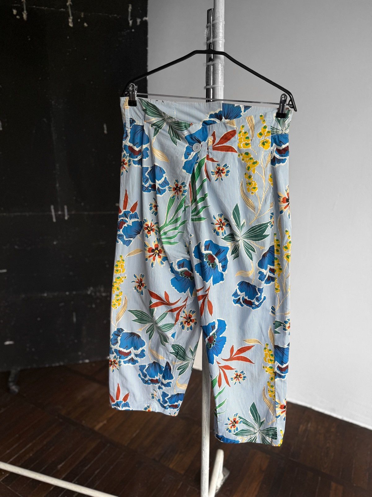 Designer × Zara Zara Relaxed Fit Floral Trousers Pants Lightweight Wide Leg Size 28" / US 6 / IT 42 - 1 Thumbnail