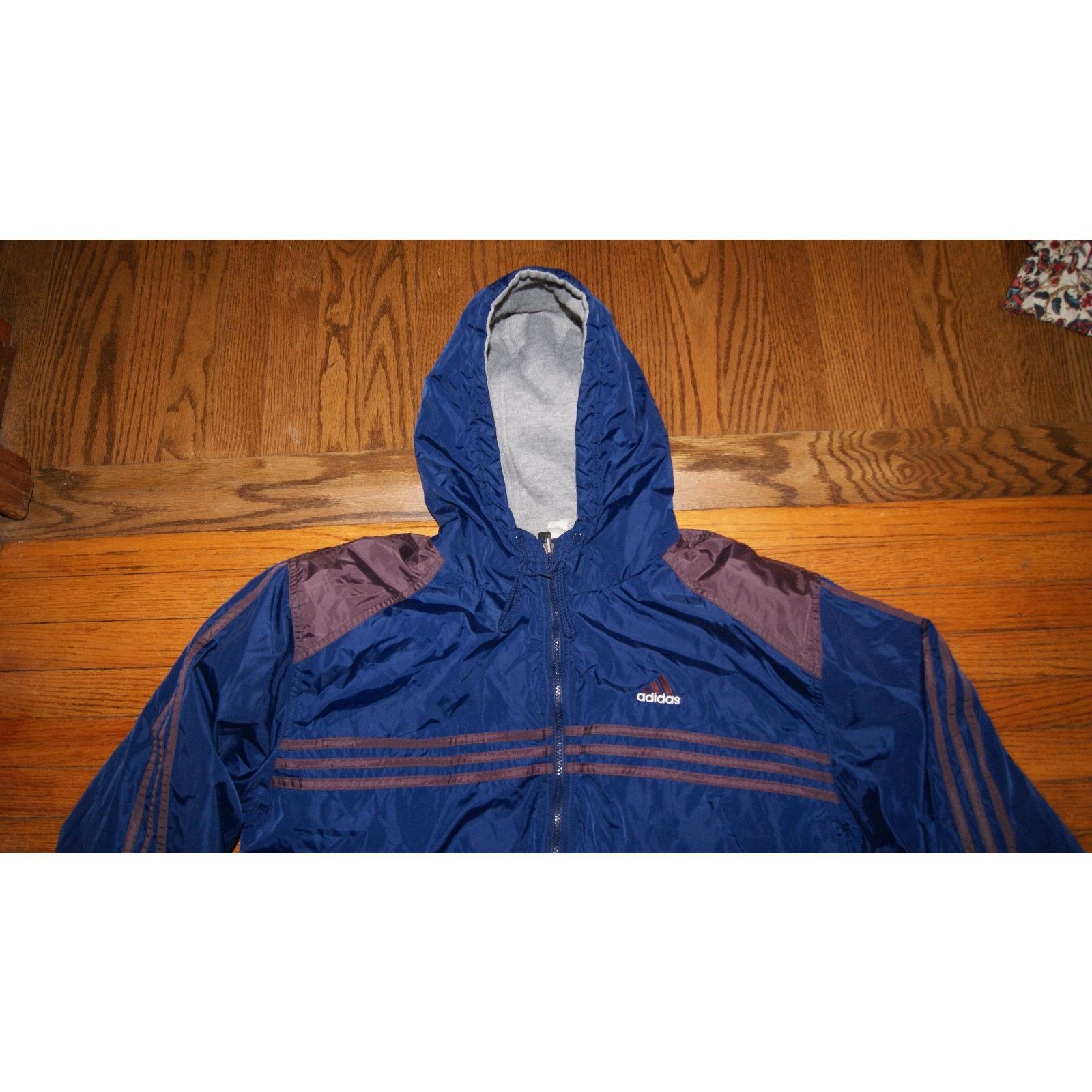 Adidas VTG Y2K Adidas Men’s M Reversible Hooded Blue Puffer Jacket Size M / US 6-8 / IT 42-44 - 3 Thumbnail