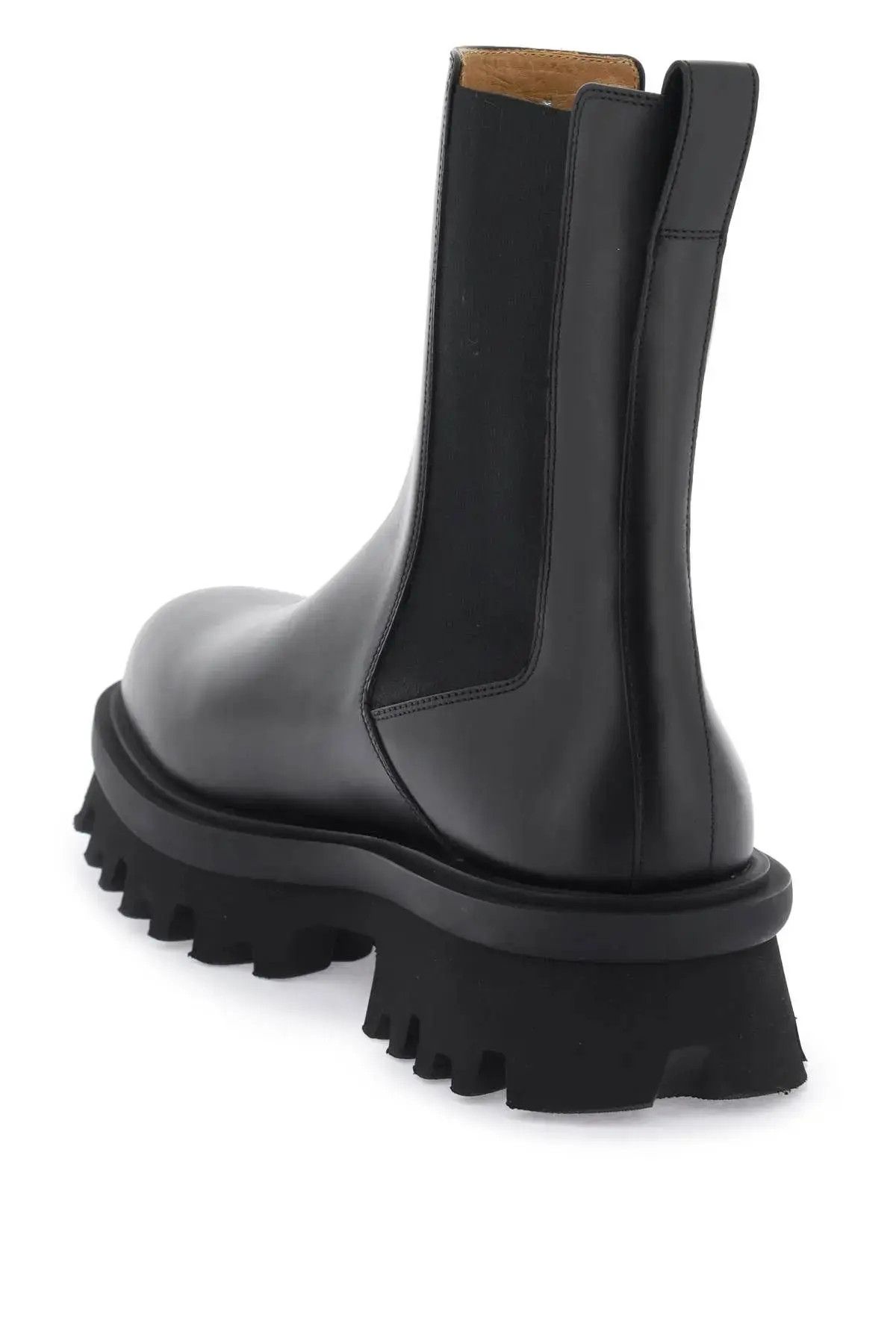 Salvatore Ferragamo o1s1rm0924 Leather Chelsea Boots in Black Size US 10.5 / EU 43-44 - 2 Thumbnail