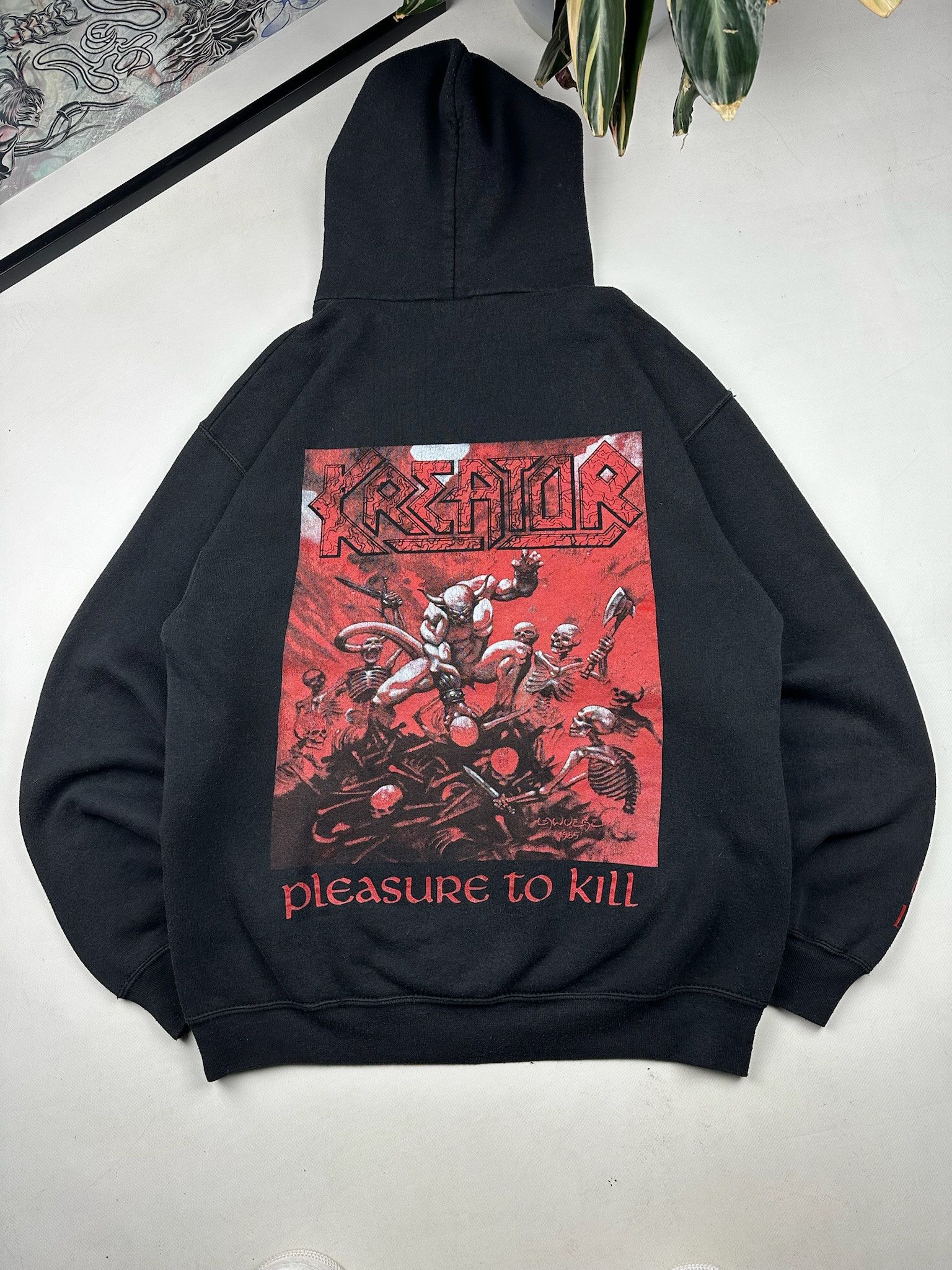 Band Tees Vintage Kreator Pleasure to Kill Hoodie Size US M / EU 48-50 / 2 - 1 Thumbnail