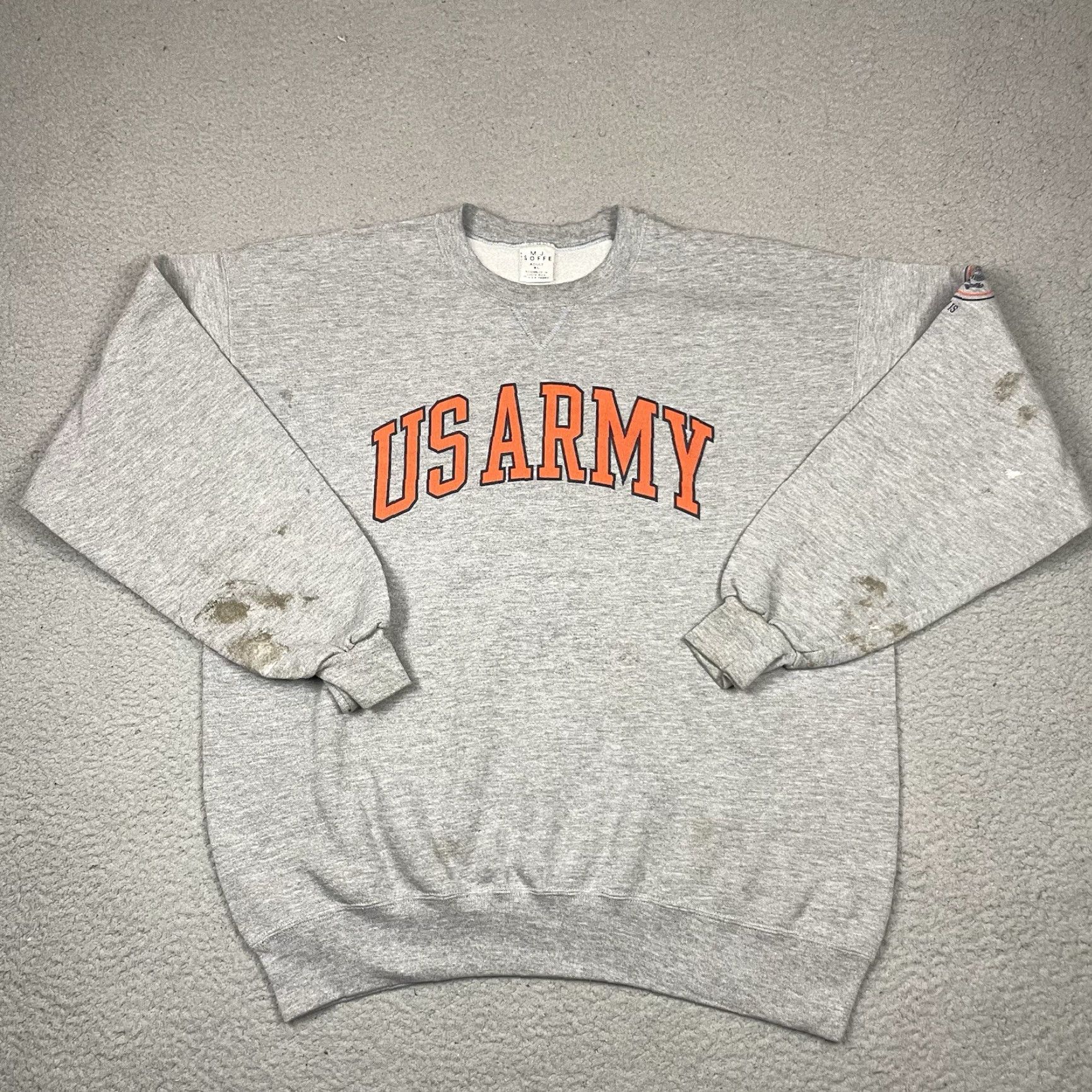 Soffe VINTAGE Soffe US Army Hoodie Mens XL Gray Sweatshirt Military Soldier Ft Lewis Size US XL / EU 56 / 4 - 2 Thumbnail
