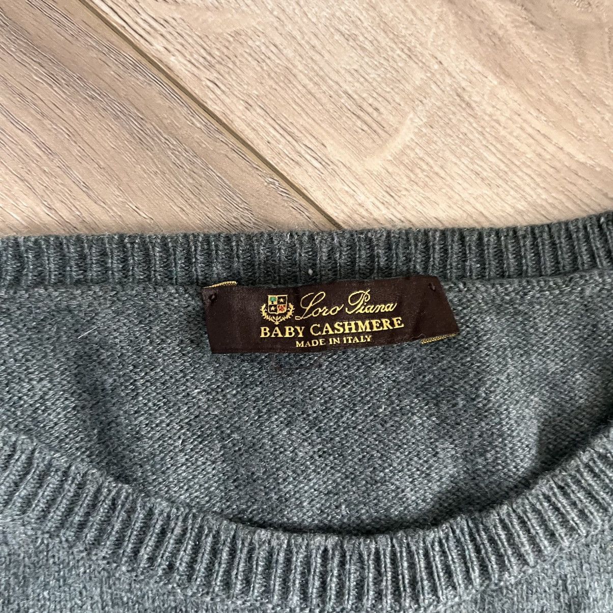 Loro Piana Loro Piana Baby Cashmere Khaki Oversized Jumper Size L / US 10 / IT 46 - 3 Thumbnail