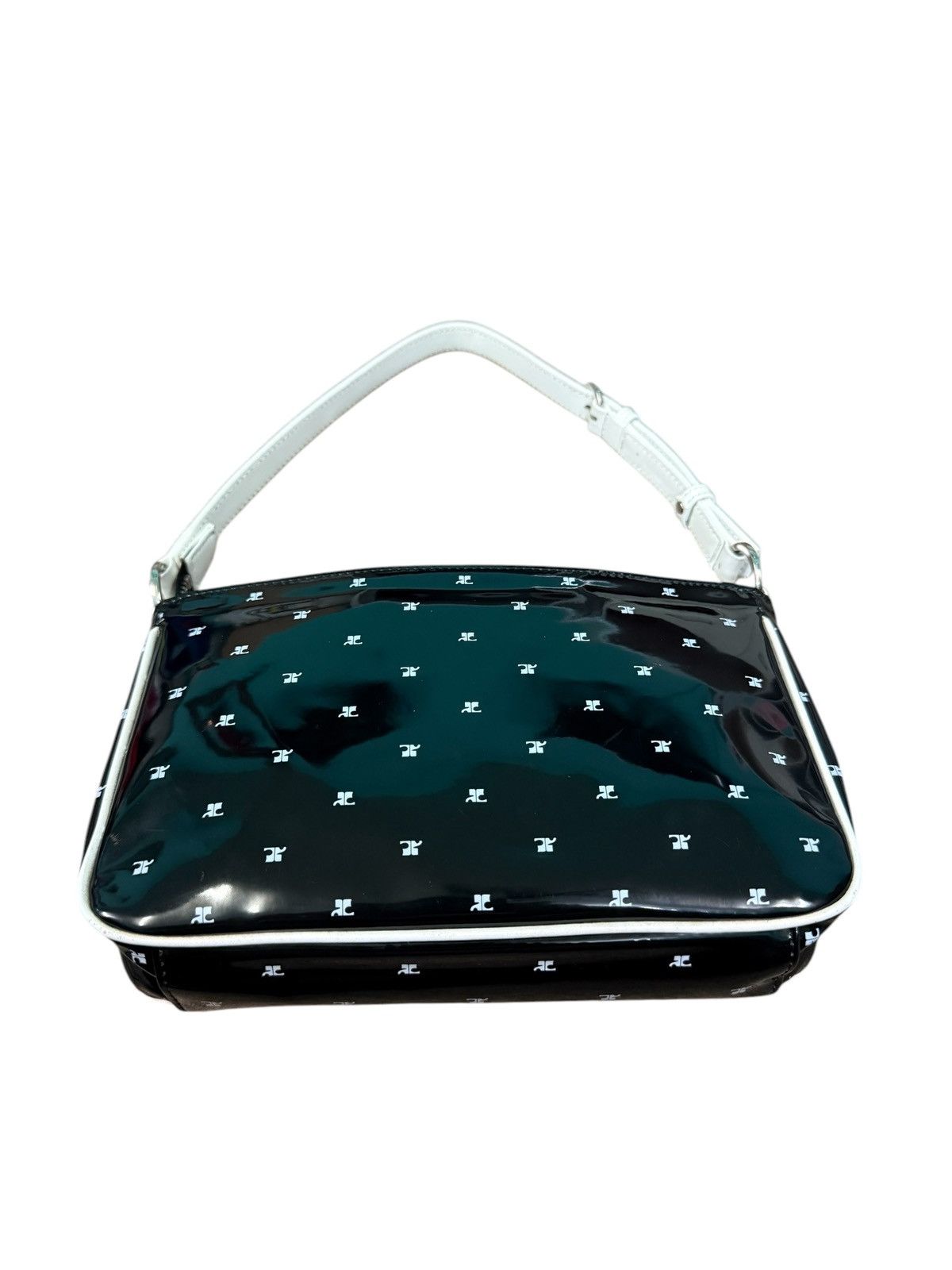 Courreges VINTAGE COURREGES WHITE LOGO PRINTED MINI SHOULDER BAG Size ONE SIZE - 11 Thumbnail