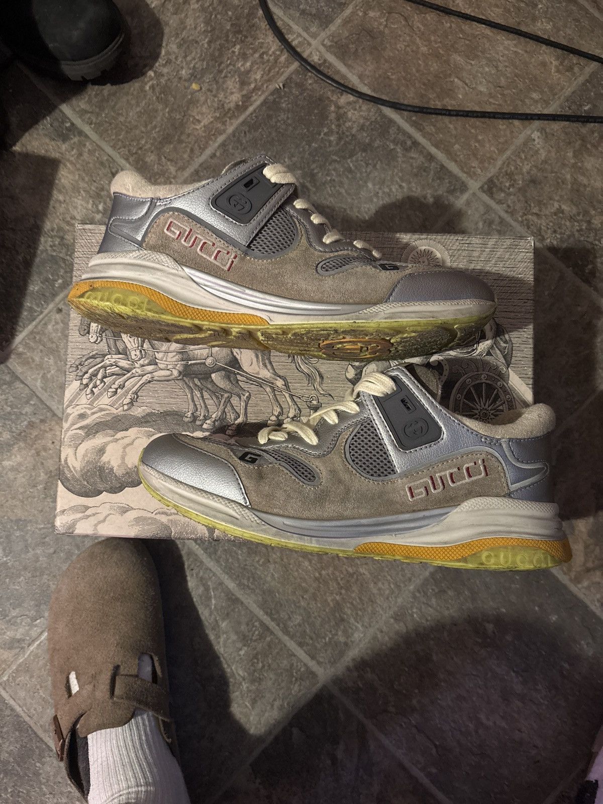 Gucci Gucci Ultrapace “silver metallic” Size US 8.5 / EU 41-42 - 3 Thumbnail