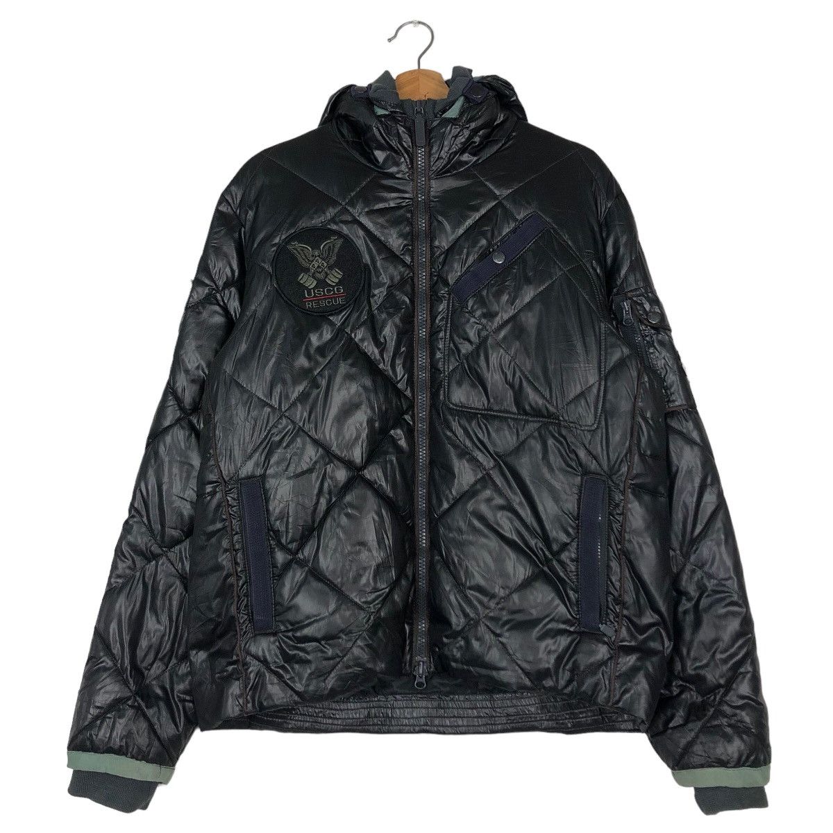 Avirex 🔥Vintage Light Puffer Down Biker Jacket Avirex Full Patches Size US L / EU 52-54 / 3 - 11 Thumbnail