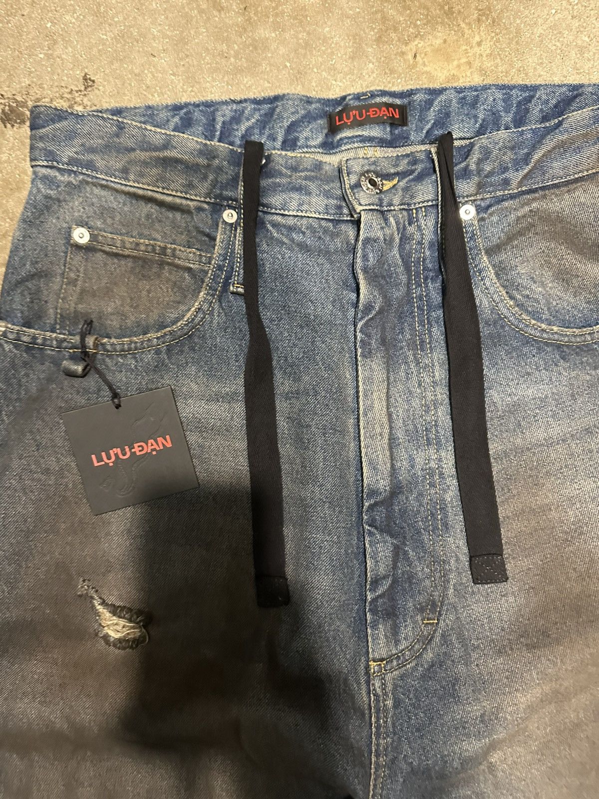 LUU DAN Lu’u Dan Blue Dumpster Denim Jeans Size US 32 / EU 48 - 2 Thumbnail