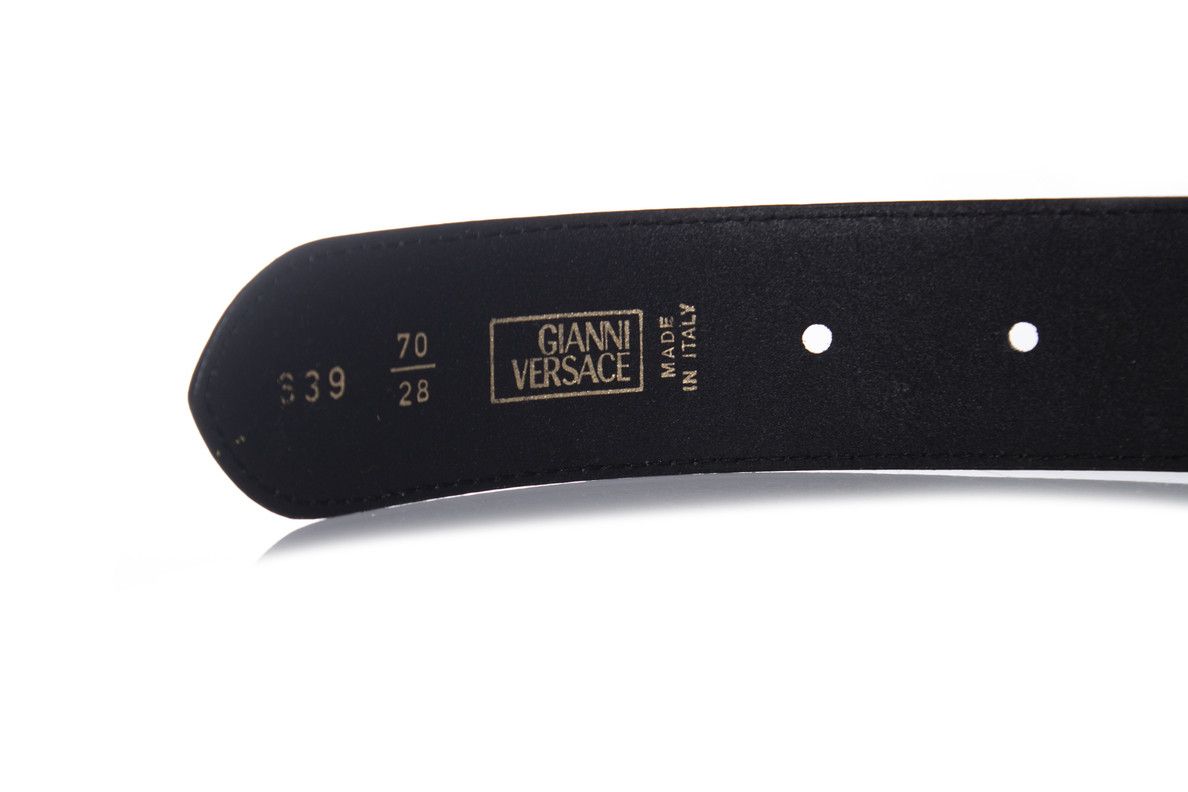 Versace Gianni versace, Leather belt with gold triangle applications Size ONE SIZE - 8 Thumbnail