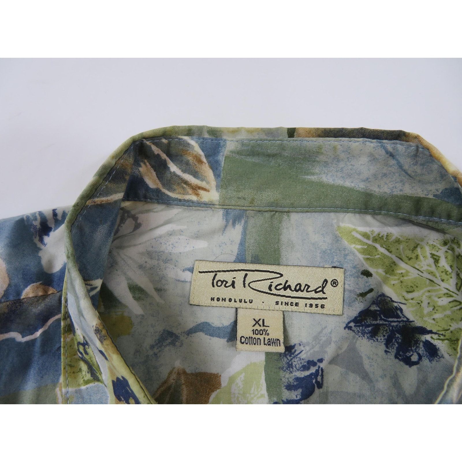 Tori Richard Tori Richard Shirt, Hawaiian Floral, Button Down XL Vintage Size US XL / EU 56 / 4 - 3 Thumbnail