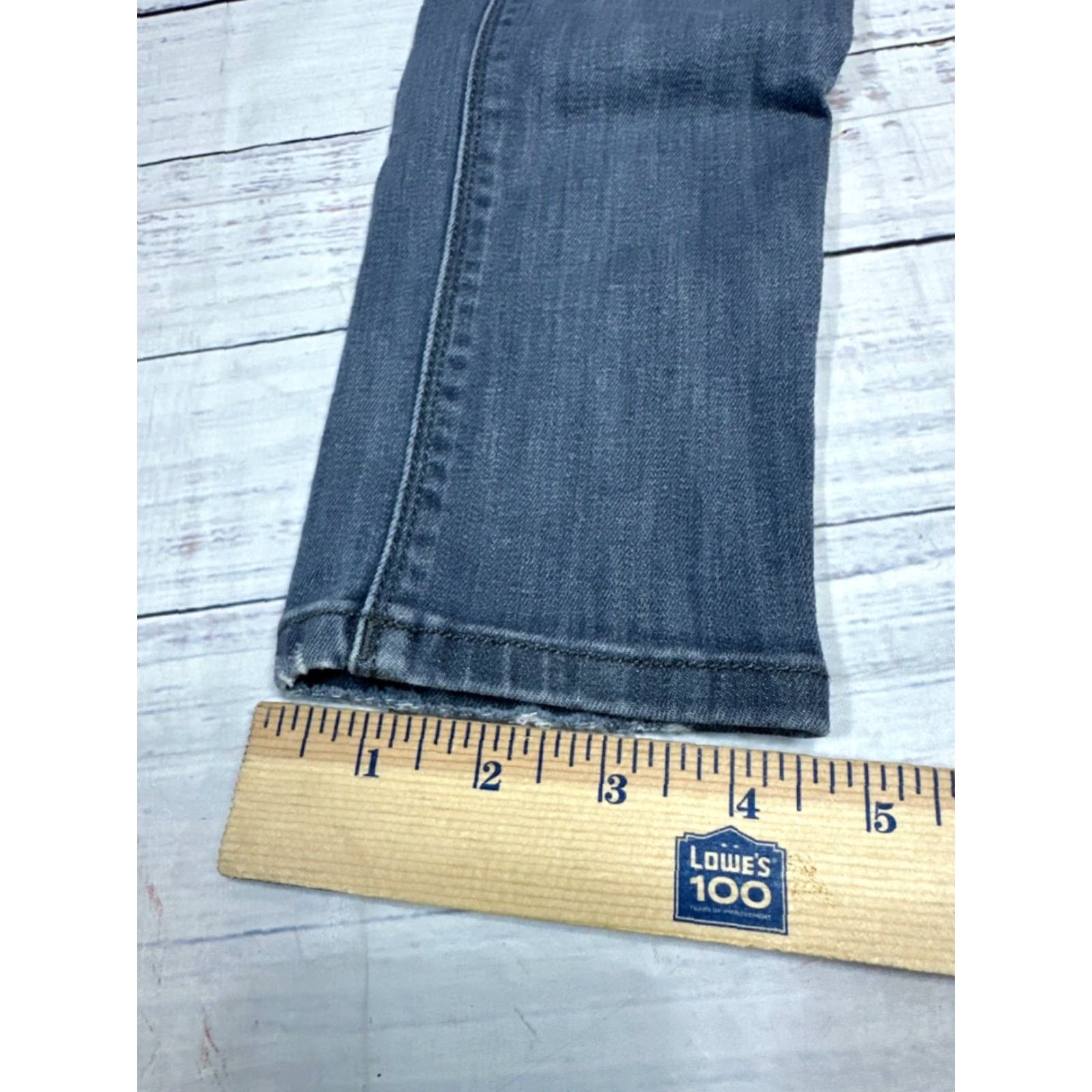DL1961 DL1961 Emma Jeans Size 25 Blue Distressed Skinny Womens Cotton Blend Jeans Size 42" / US 20 - 3 Thumbnail