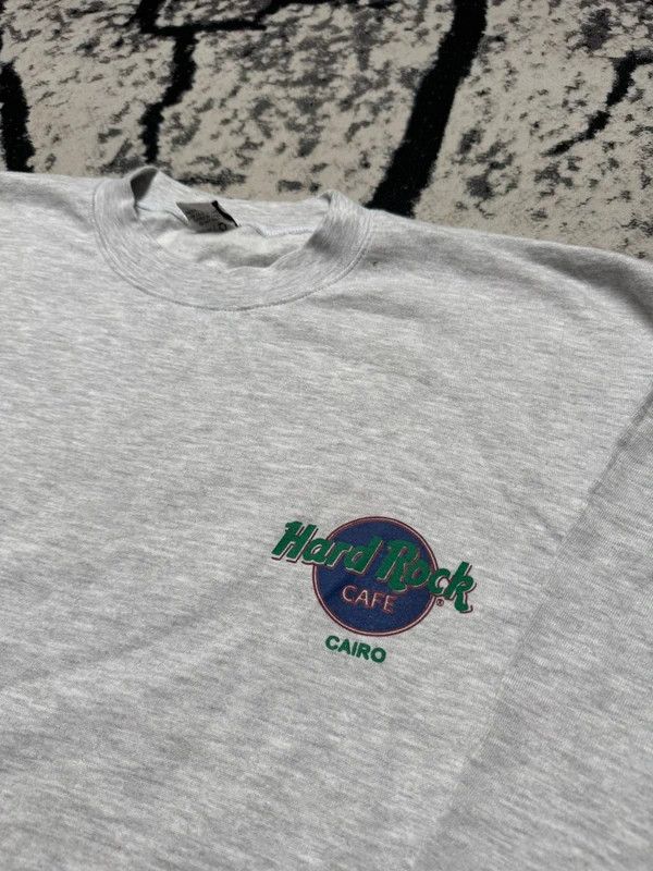 Hard Rock Cafe Vintage Hard Rock Cafe Cairo crewneck sweatshirt L gray Size US L / EU 52-54 / 3 - 4 Thumbnail