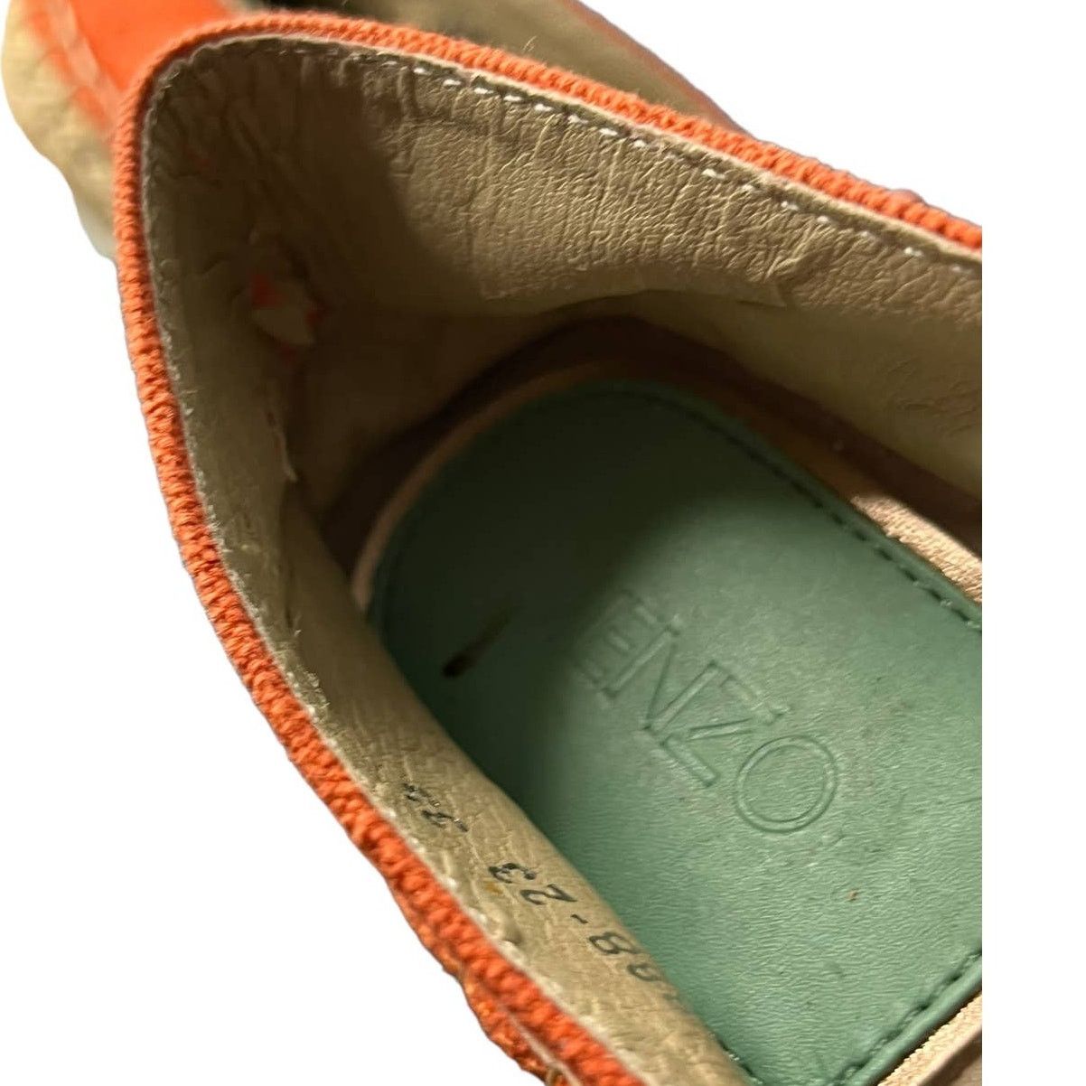 Kenzo Kenzo Tiger-Embroidered Orange Espadrille 35 (US SIZE 4) Size US 4 / IT 34 - 13 Thumbnail