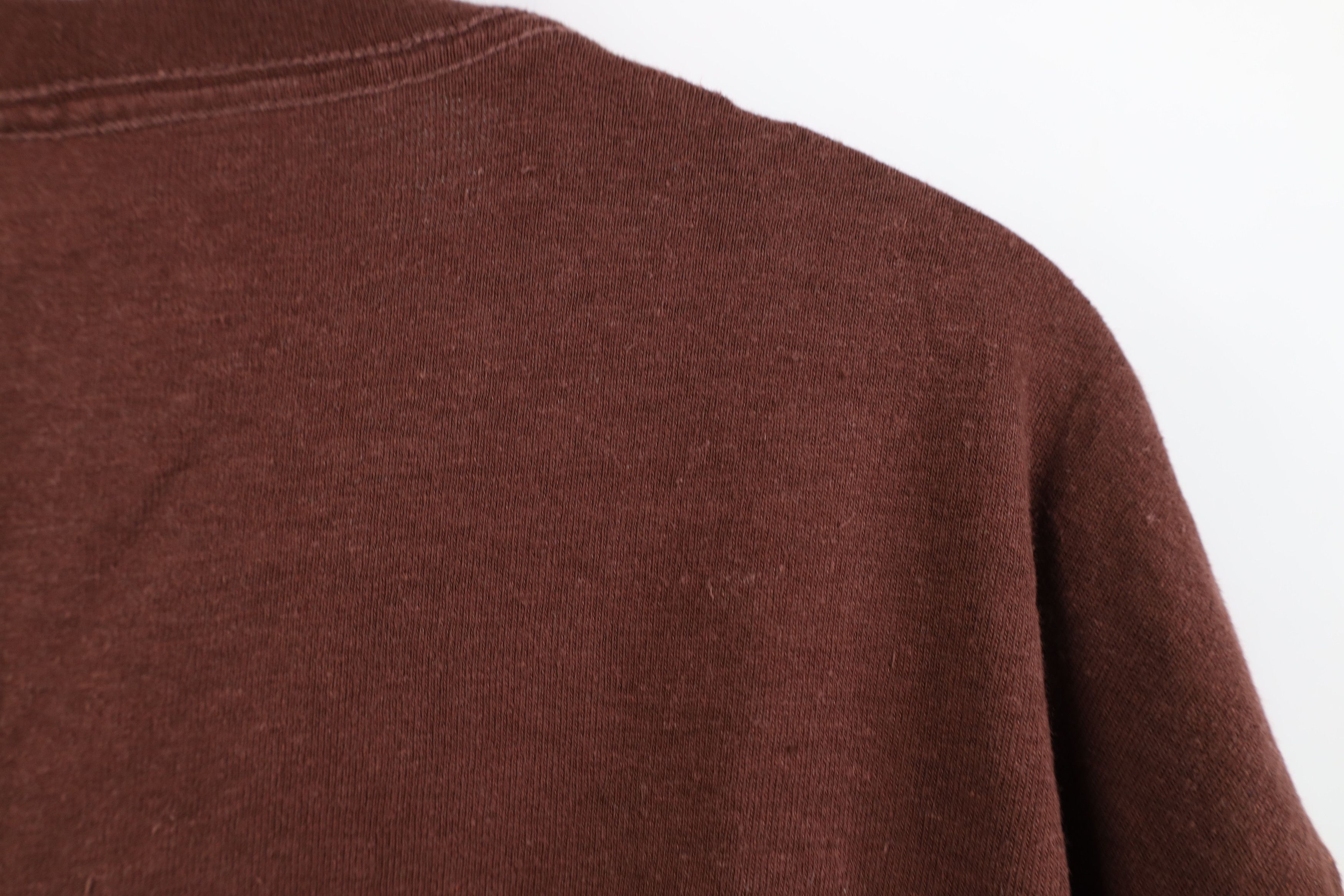 Vintage Vintage Y2K Streetwear Hemp Organic Cotton T-Shirt Brown Size US XXL / EU 58 / 5 - 10 Thumbnail
