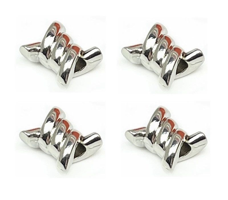 Jewelry × Vintage Retro punk y2k knots sneaker charms shoe charms 4 pcs set Size ONE SIZE - 4 Thumbnail