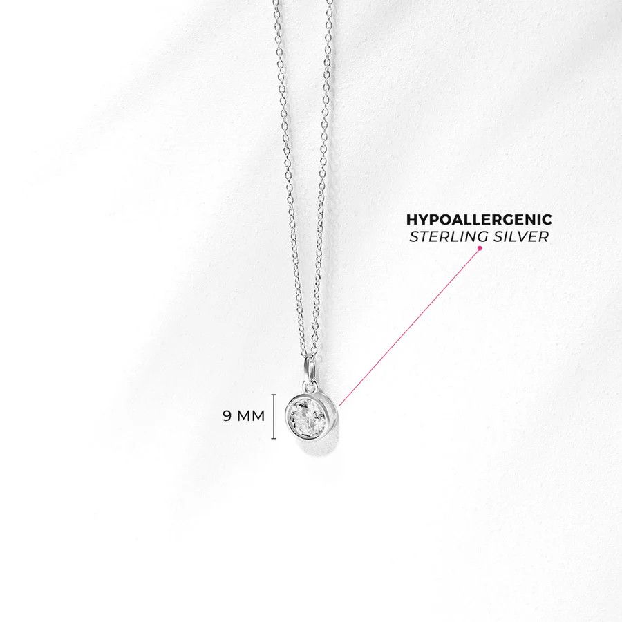 Other Birthstone Cubic Zirconia Girls Pendant Necklace Size ONE SIZE - 2 Thumbnail