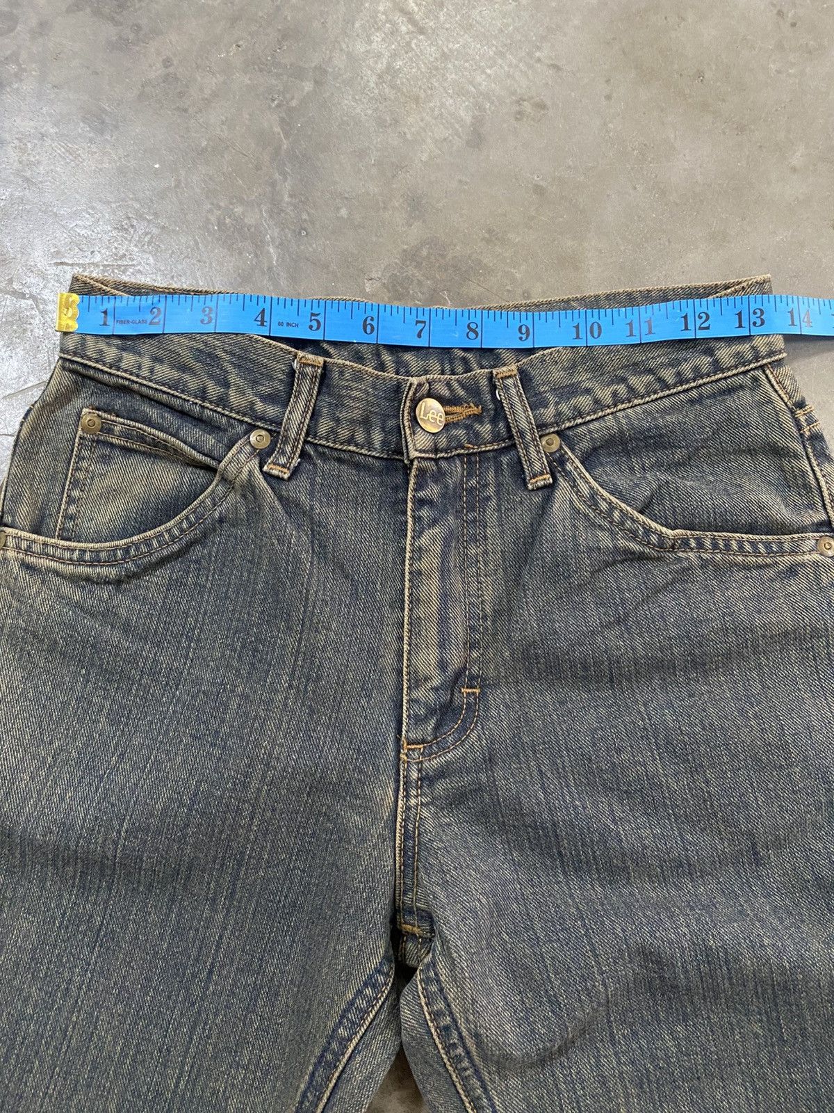 Tornado Mart Flare Jeans Vintage Lee Mud Rusty Denim @303 Size US 27 - 15 Thumbnail