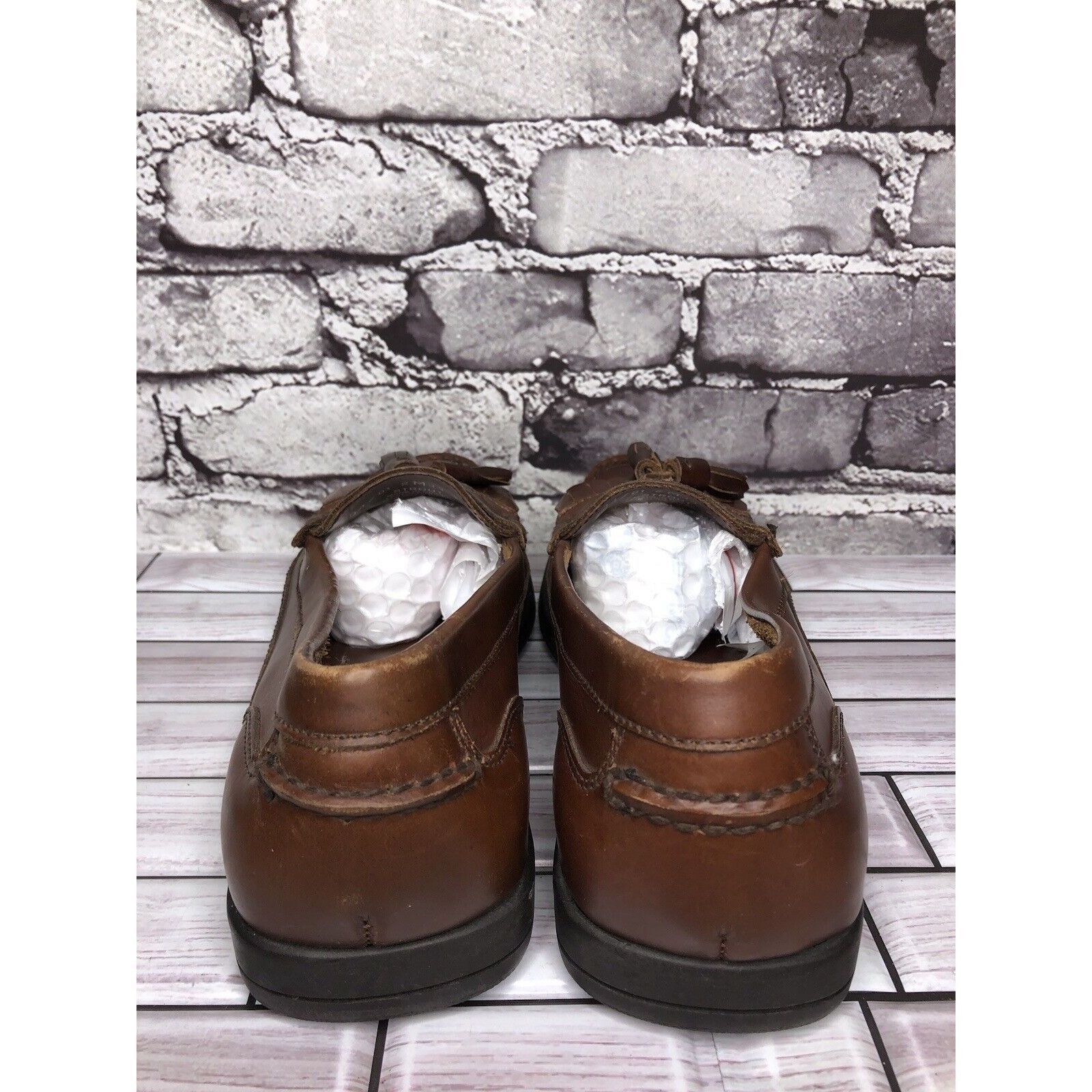Bass Bass Strout Brown Leather Tassel Loafers SlipOn Casual Shoes Size US 7.5 / EU 40-41 - 4 Thumbnail
