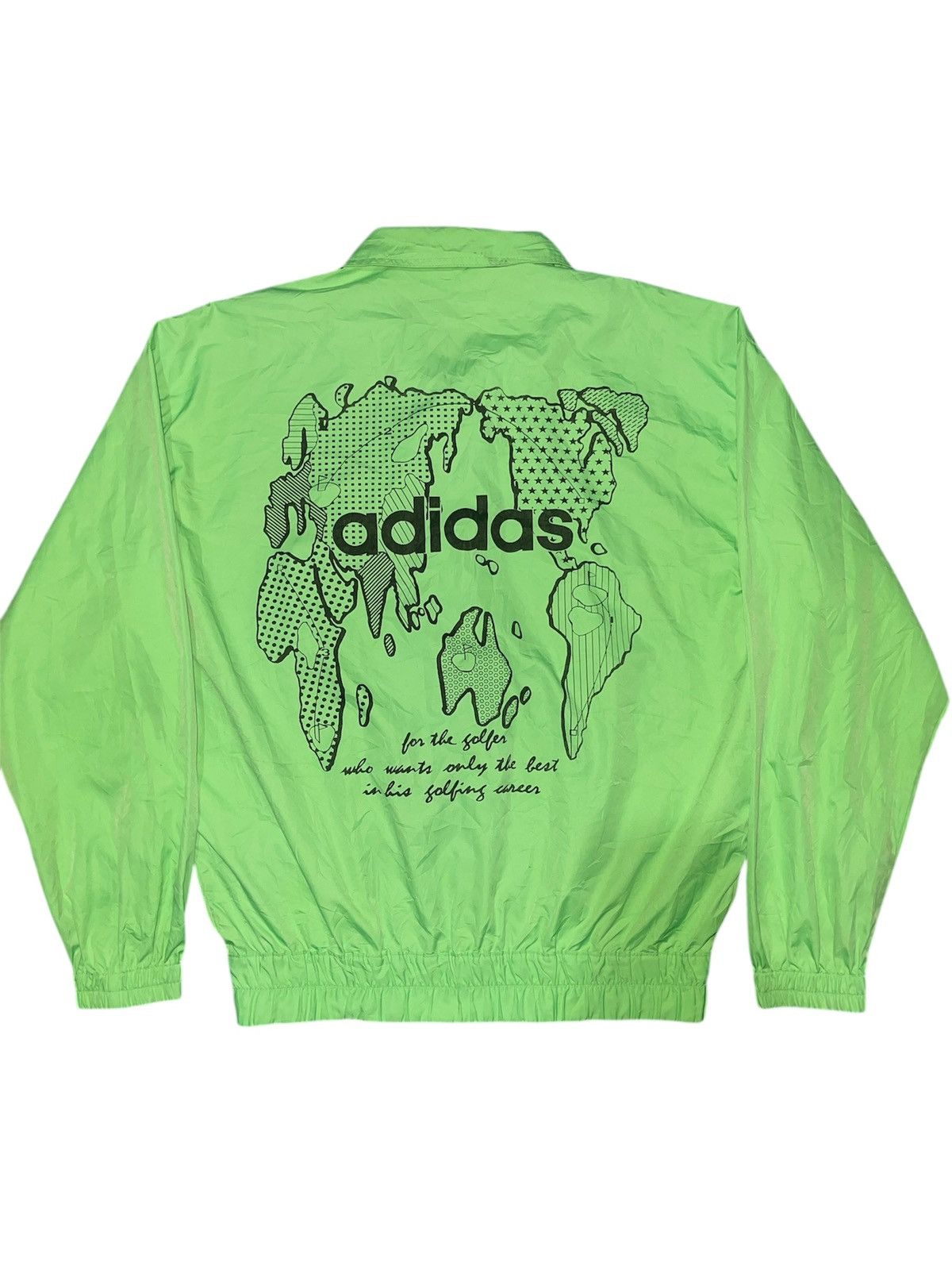 Adidas Vintage 90s Adidas Descente Japan World Map Golf Windbreaker Size US M / EU 48-50 / 2 - 1 Thumbnail