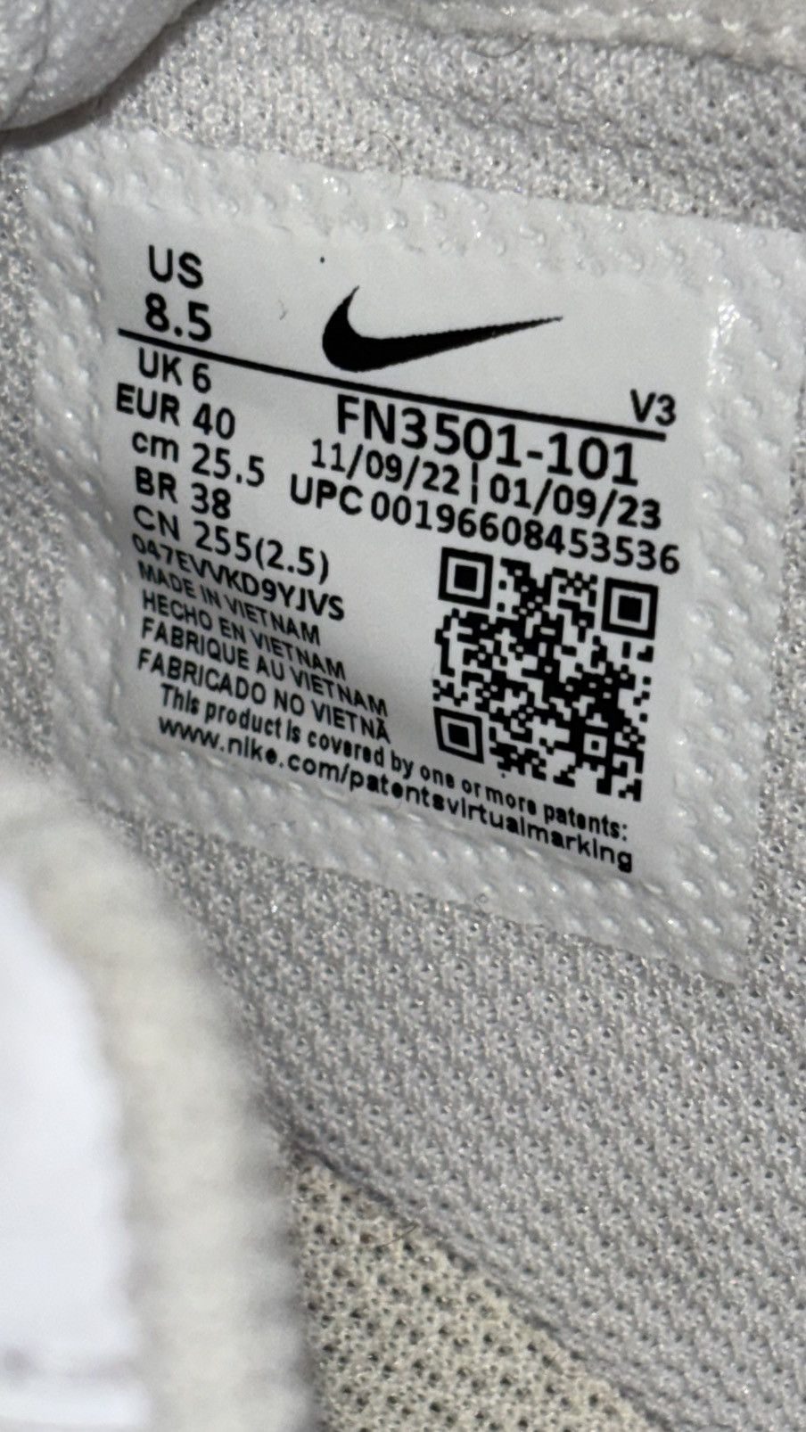 Nike Wmns Air Force 1'07 'Coconut Milk Oxygen Purple' Size US 8.5 / IT 38.5 - 6 Thumbnail