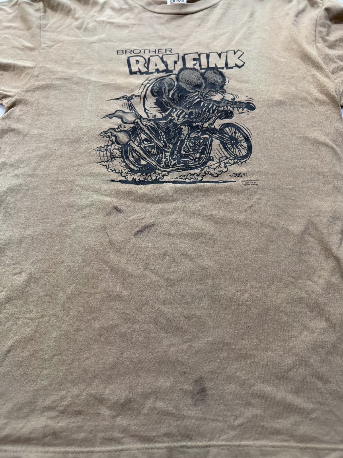 Vintage Thrashed Vintage 90s Brother Rap Fink Sun Faded Tee Size US L / EU 52-54 / 3 - 12 Thumbnail
