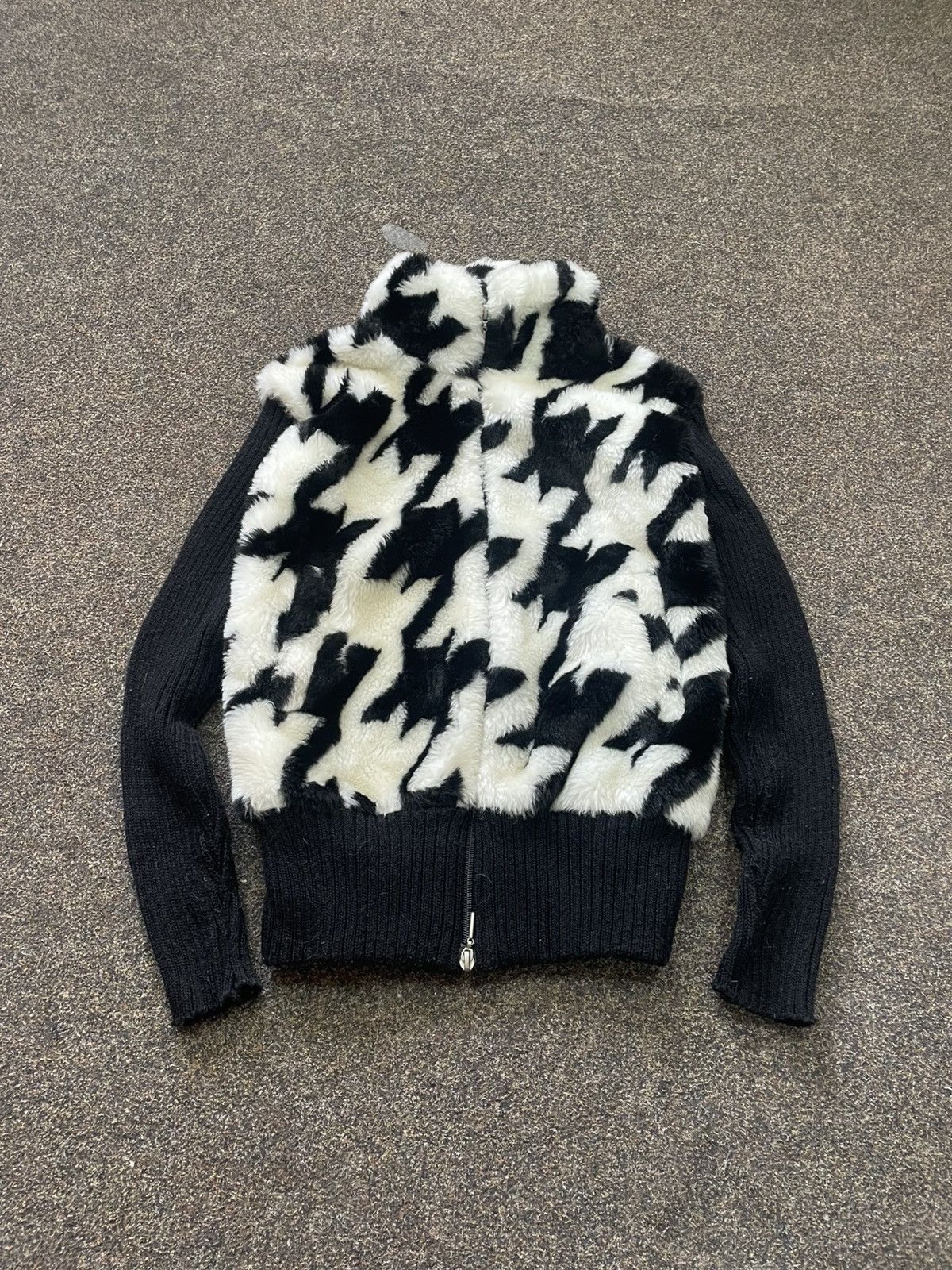 20471120 Vintage Y2K Furry Jacket Mohair Punk Opium BALENCIAGA Style Size M / US 6-8 / IT 42-44 - 2 Thumbnail