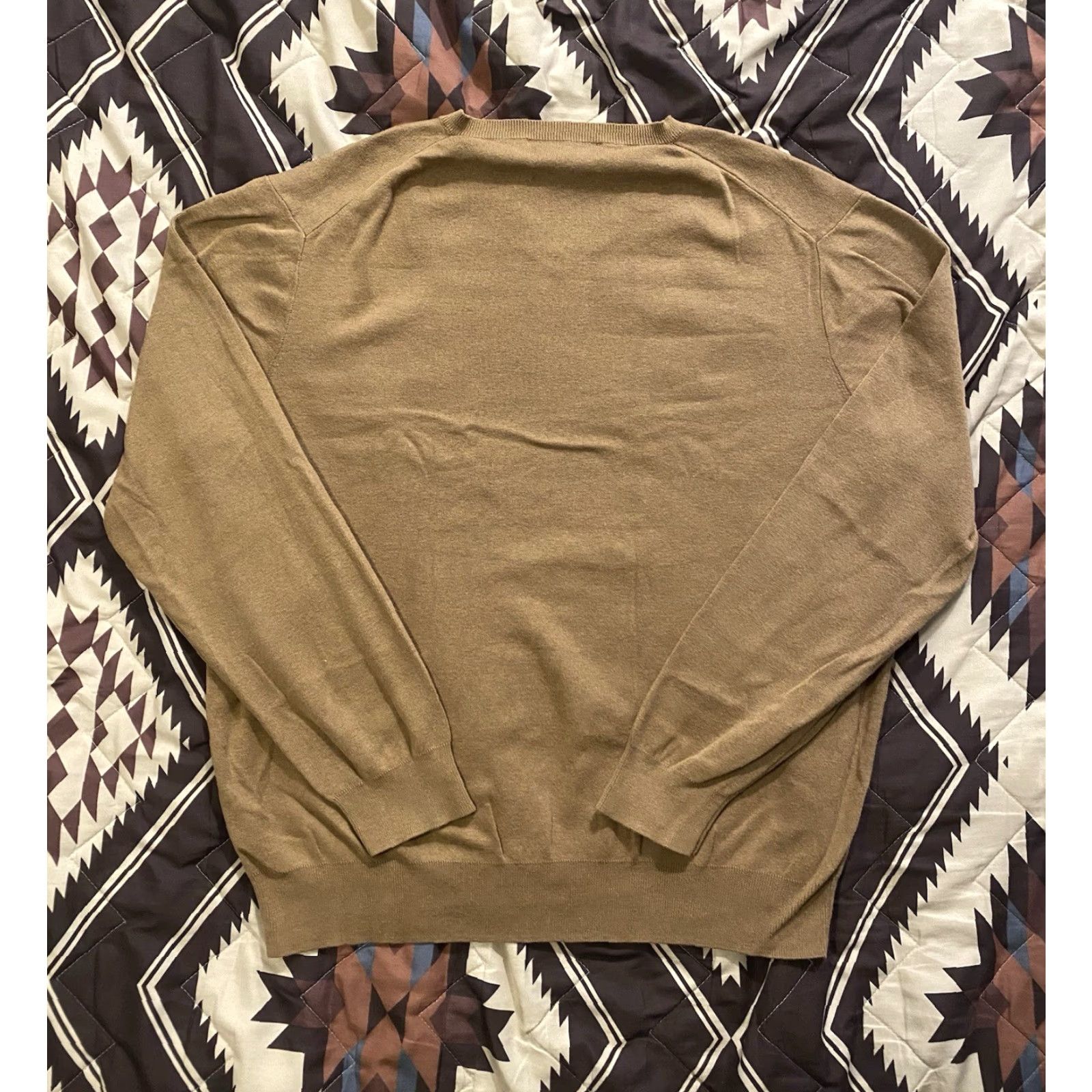 Polo Ralph Lauren VINTAGE Polo Ralph Lauren Sweater Pullover 2XL Men Brown 100% Pima Cotton V-Neck Size US XXL / EU 58 / 5 - 3 Thumbnail