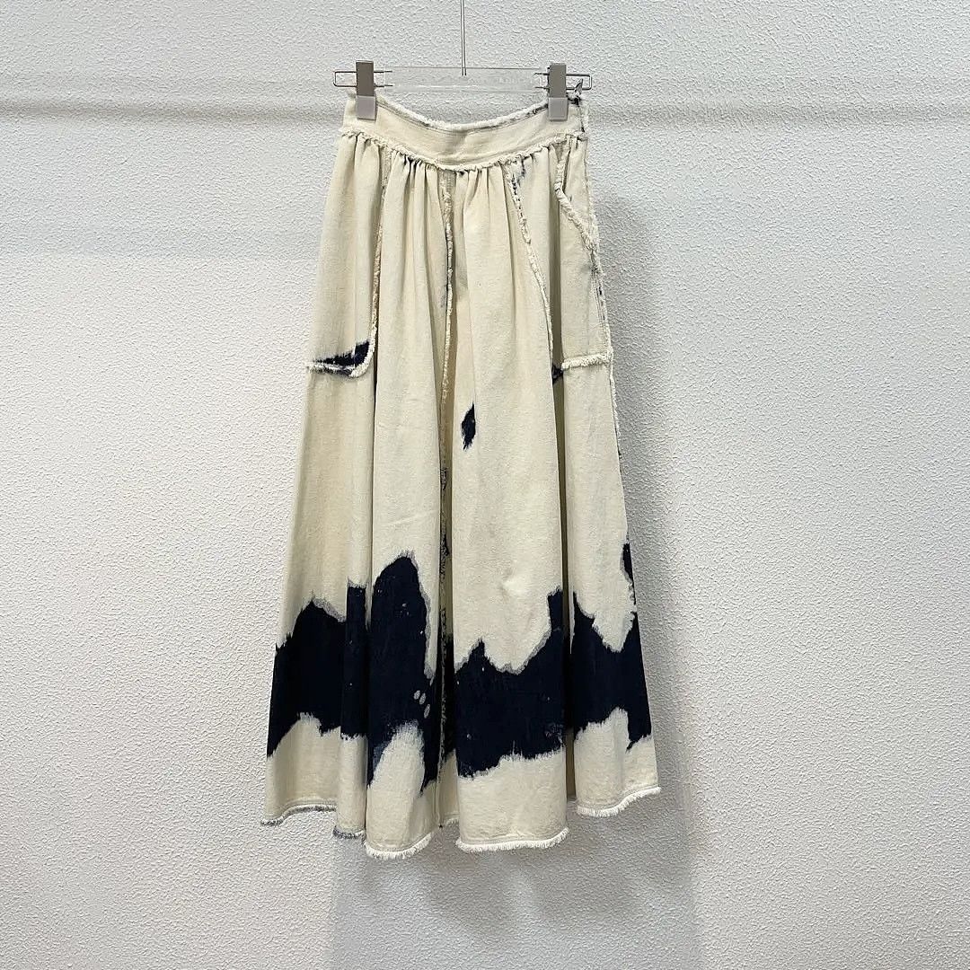 Dior Dior Patterned Denim Midi Skirt Size 34 Size 25" / US 0 / IT 36 - 1 Thumbnail