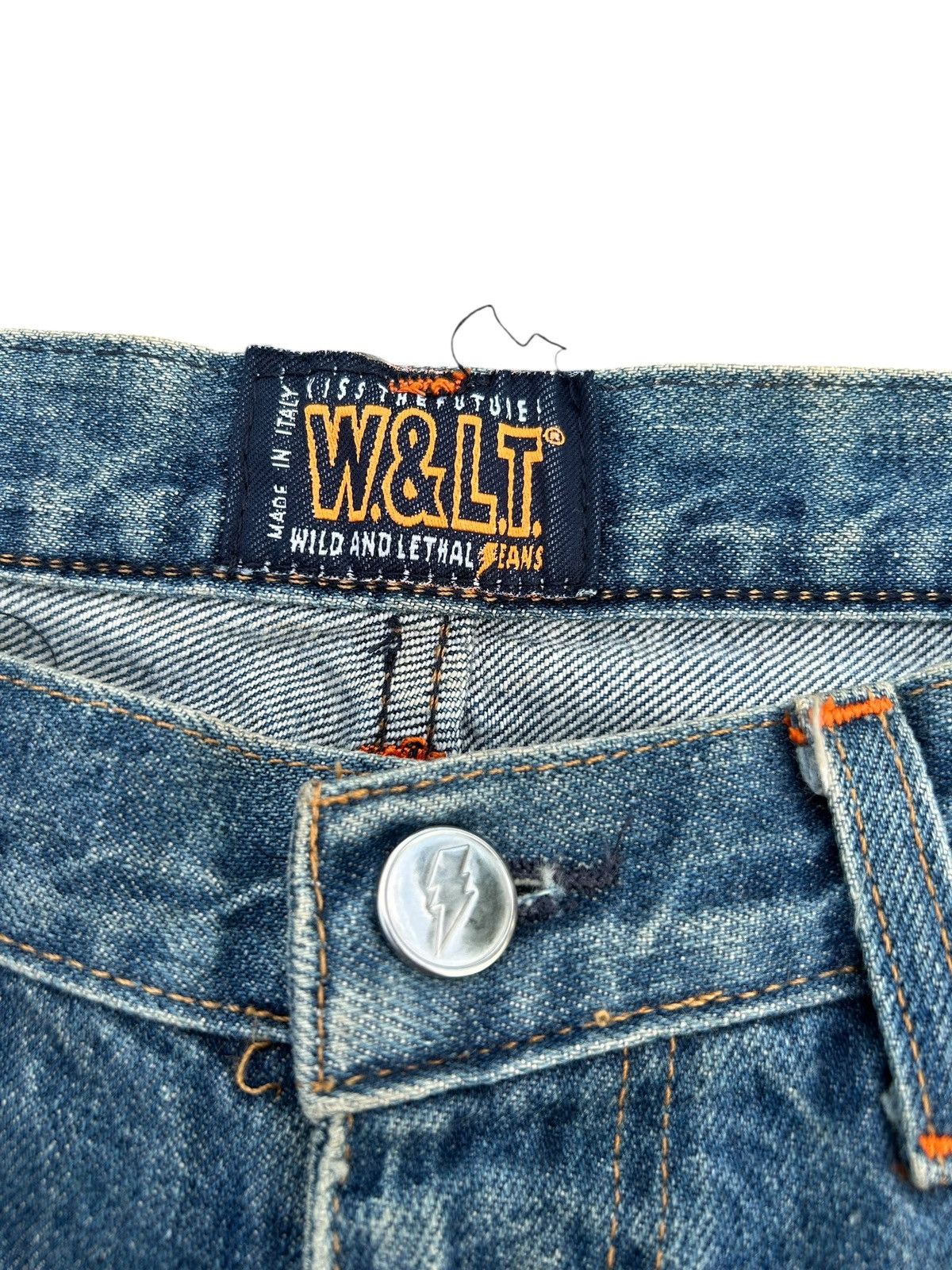 W&LT W&LT kiss The Future Distressed Denim Jeans Size US 32 / EU 48 - 5 Thumbnail