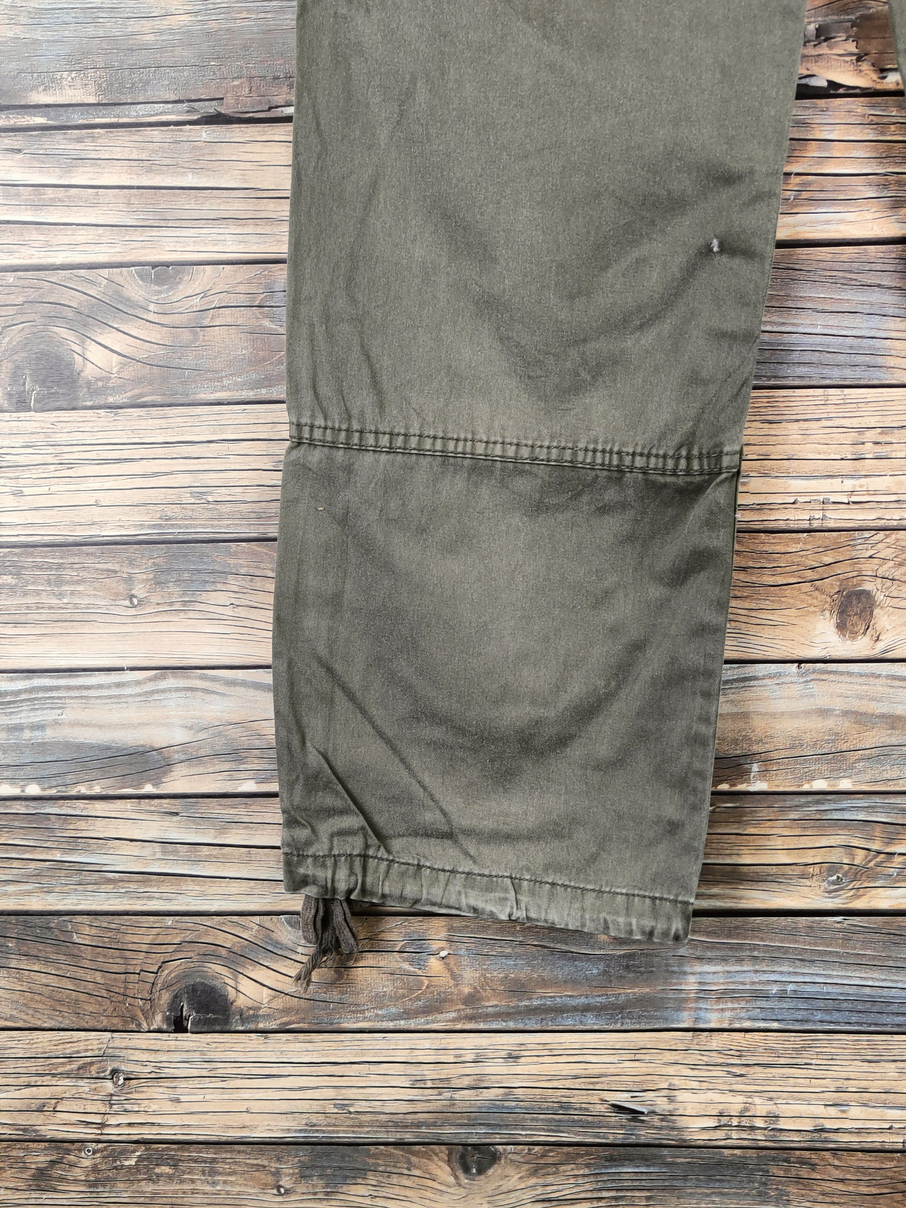 Japanese Brand DL Browny Olive Multipocket Cargo Pants #46-362 Size US 31 - 9 Thumbnail