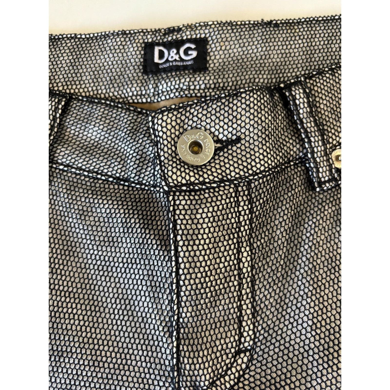 Dolce & Gabbana Vintage D&G Dolce Gabbana W28 Women Y2K Designer Jeans Size US 28 / EU 44 - 5 Thumbnail