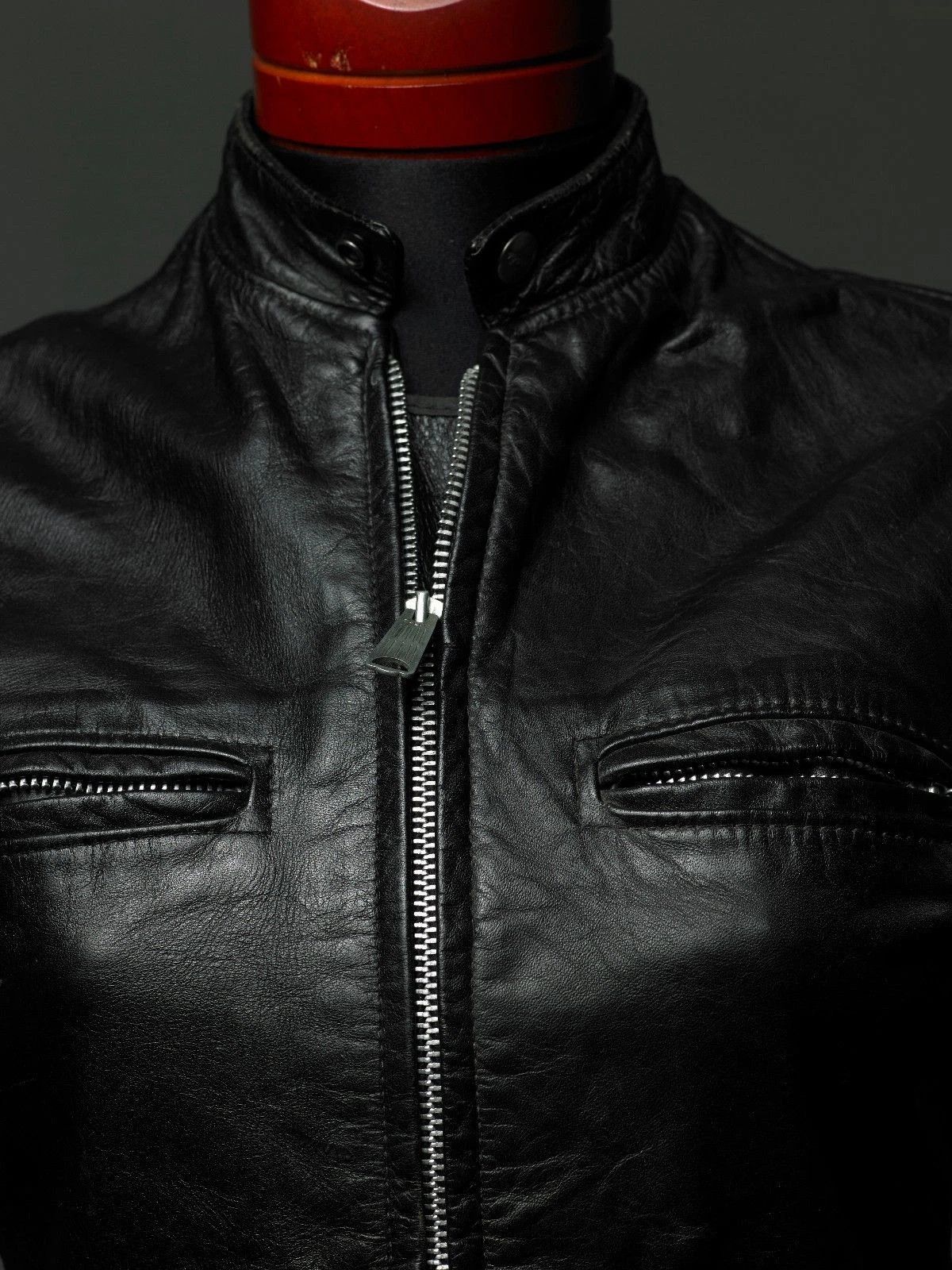 Brooks Vintage BROOKS Cafe Racer Steerhide Leather Jacket 60s Size XS / US 0-2 / IT 36-38 - 7 Thumbnail