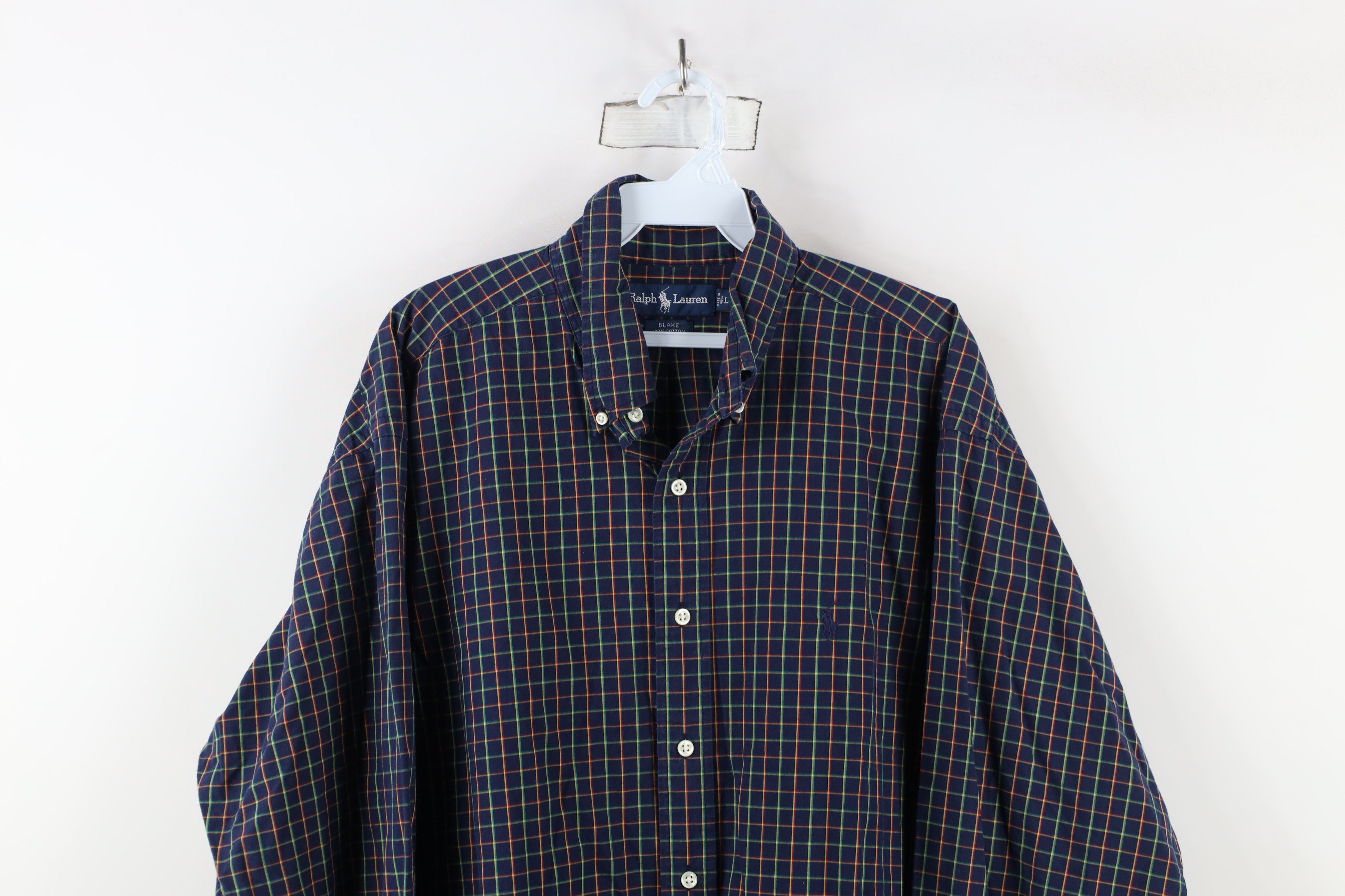 Ralph Lauren × Vintage Vintage 90s Ralph Lauren Fit Collared Button Down Shirt Size US L / EU 52-54 / 3 - 2 Thumbnail