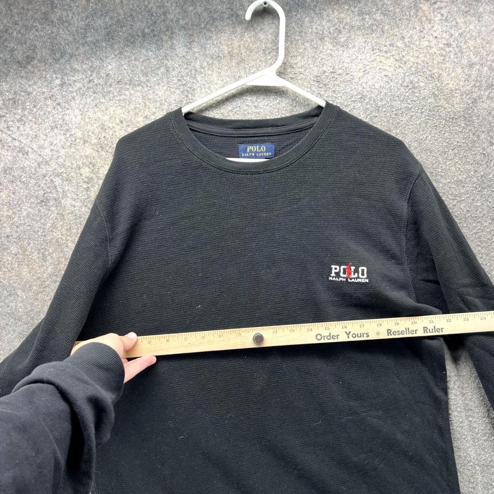 Polo Ralph Lauren Polo Ralph Lauren Shirt Mens XL Black Waffle Knit Thermal Pajama Top Long Sleeve Size US XL / EU 56 / 4 - 5 Thumbnail