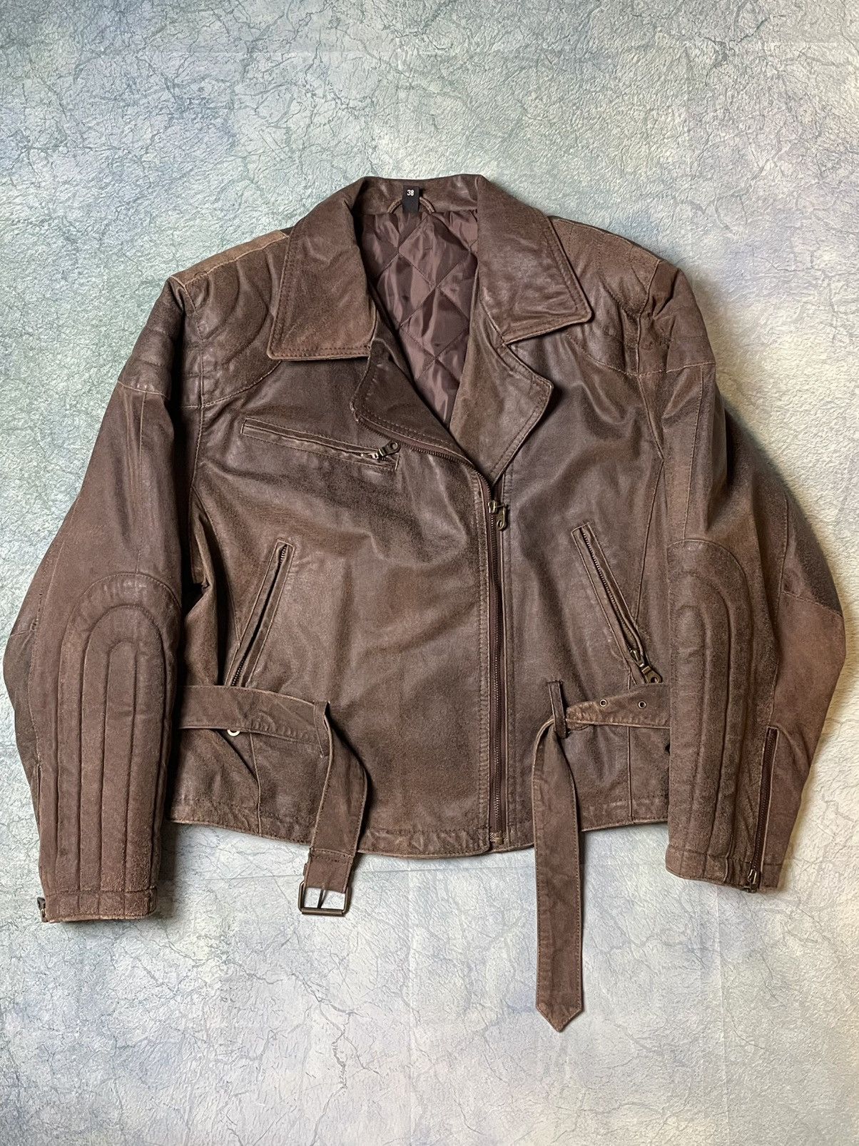 Designer × Vintage Forntline leather jacket vintage Size M / US 6-8 / IT 42-44 - 3 Thumbnail