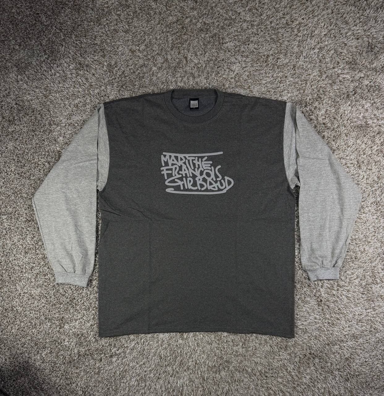 Marithe + Francois Girbaud Marithé François Girbaud Graffiti Script Logo Long Sleeve Size US XXL / EU 58 / 5 - 1 Thumbnail