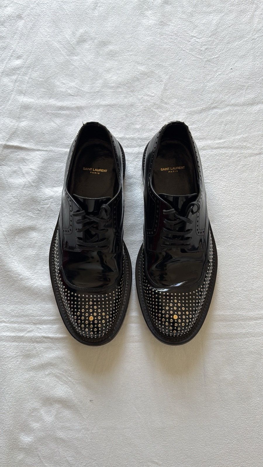 Saint Laurent Paris Saint Laurent Studded Derby Size US 9.5 / EU 42-43 - 1 Thumbnail