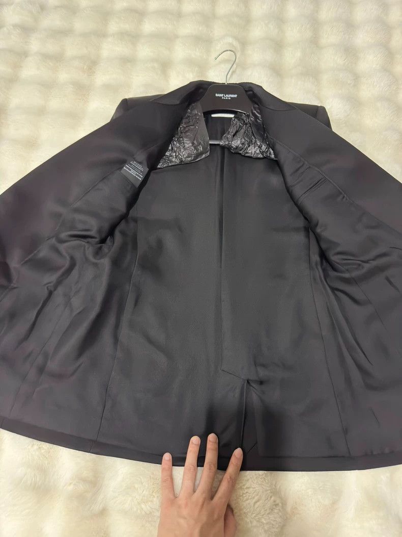Saint Laurent Paris Saint Laurent Paris Silk double-breasted smoking blazer Size XS / US 0-2 / IT 36-38 - 7 Thumbnail